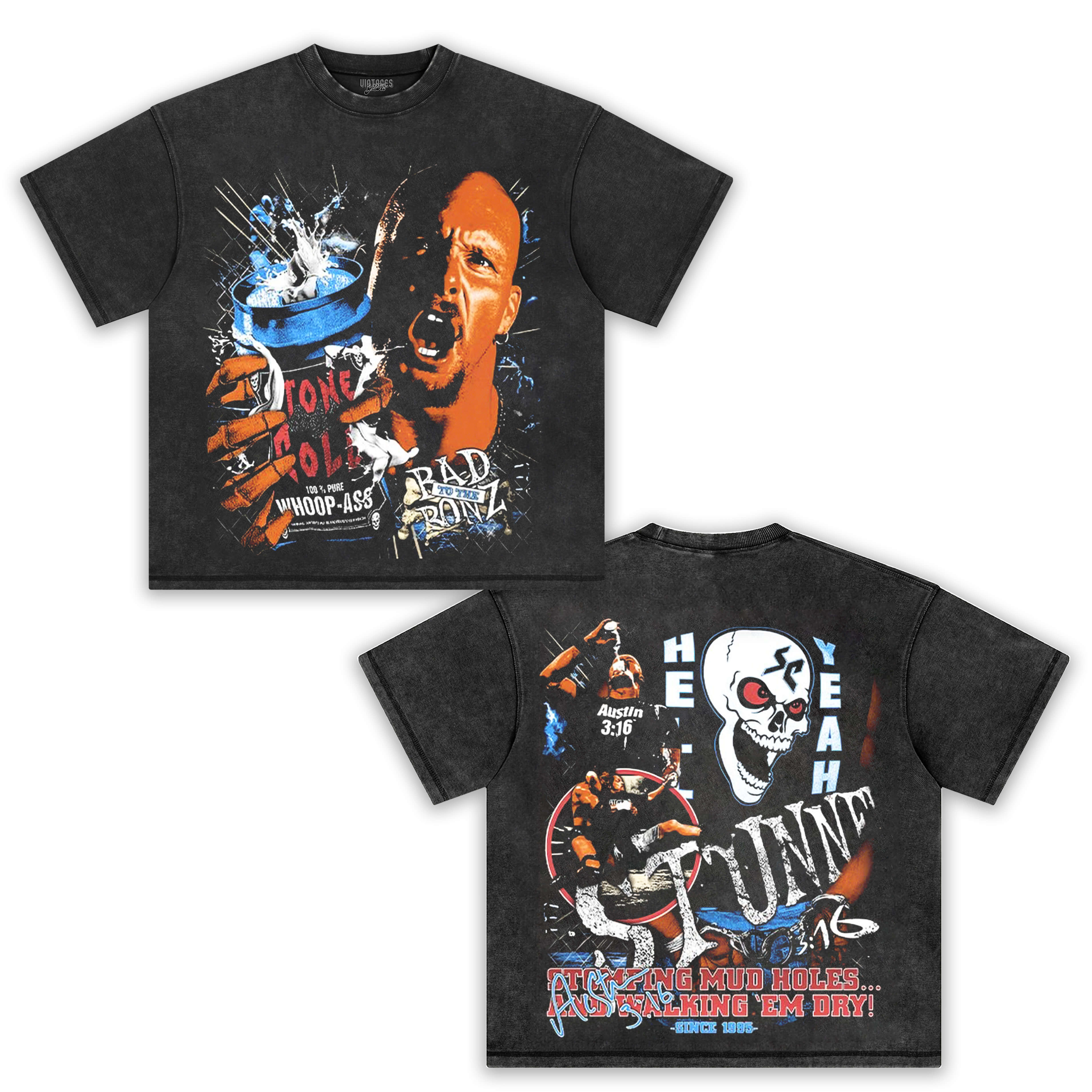 STEVE AUSTIN & BAD TO THE BONZ TEE
