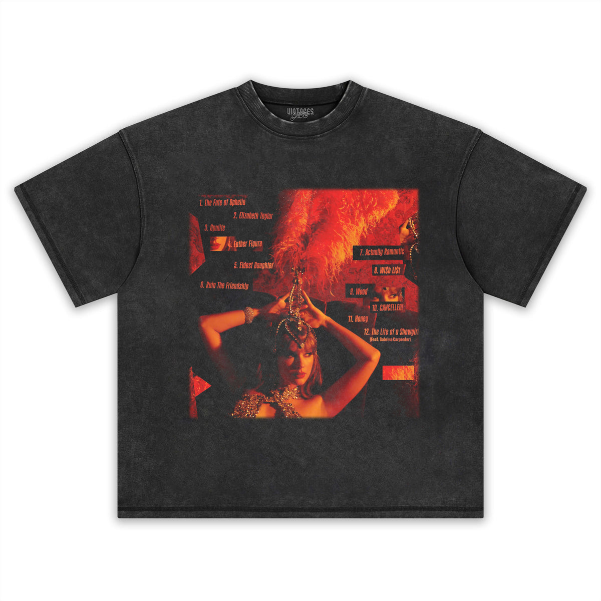 TAYLOR SWIFT & THE LIFE OF A SHOWGIRL 8.0 TEE
