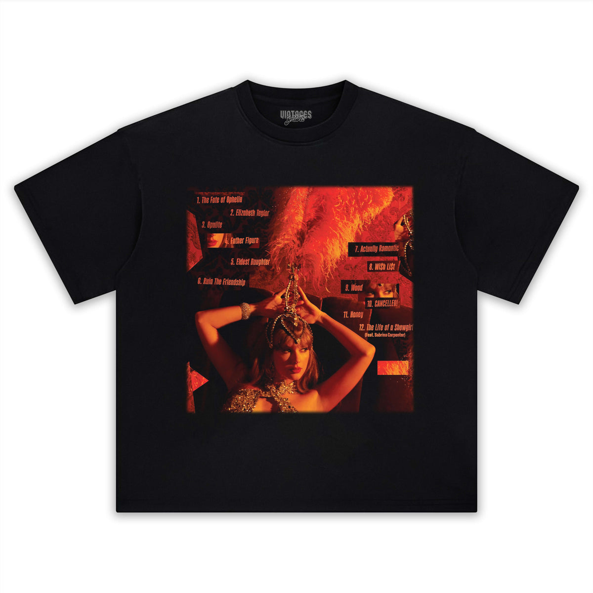 TAYLOR SWIFT & THE LIFE OF A SHOWGIRL 8.0 TEE