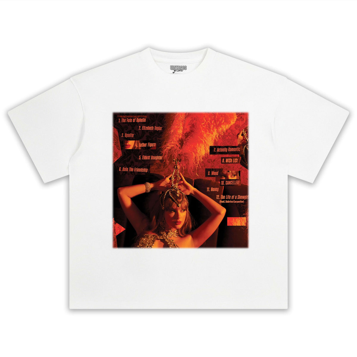 TAYLOR SWIFT & THE LIFE OF A SHOWGIRL 8.0 TEE