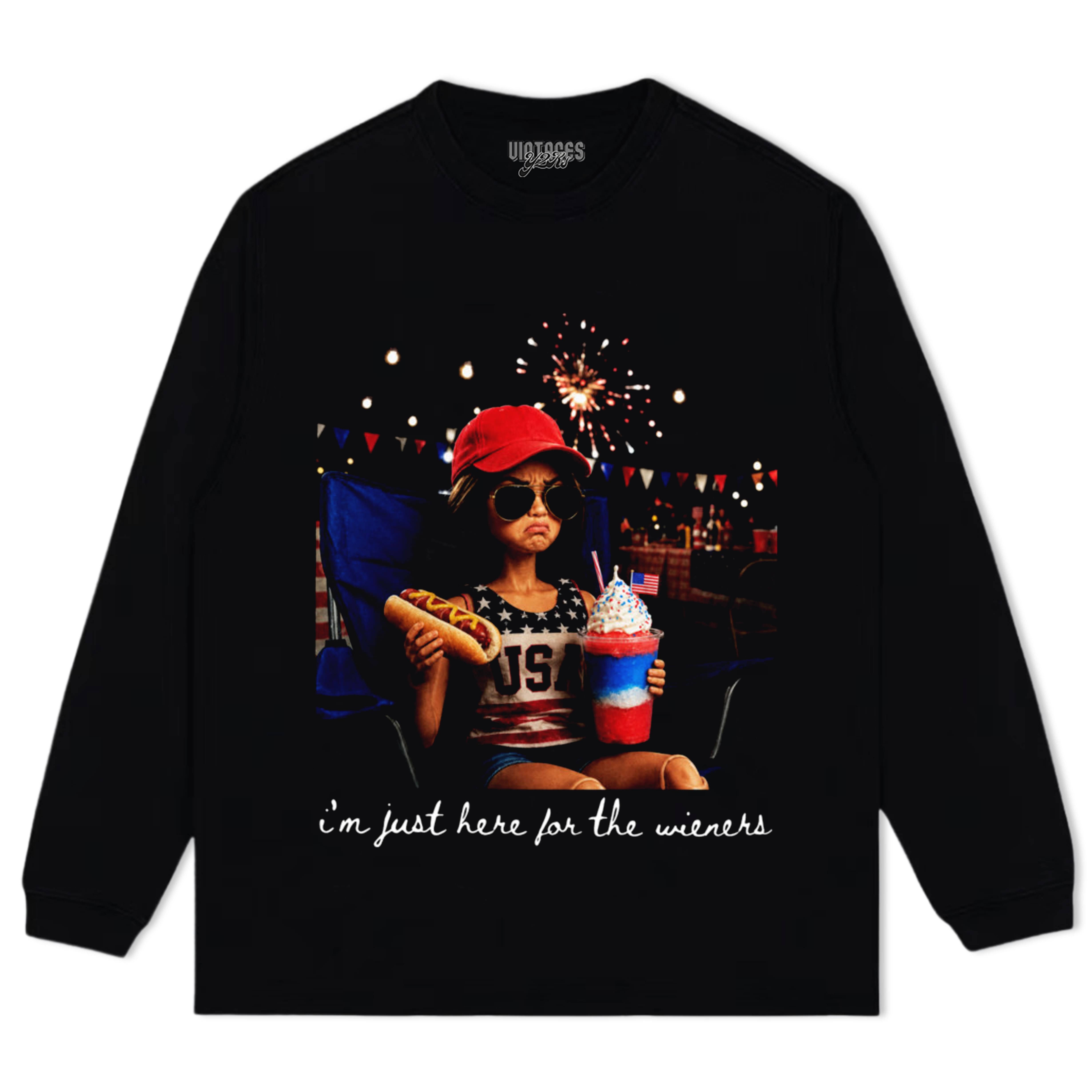 THE FIREWORKS FUNNY 4TH OF JULY - BARBIE DOLL MEME V2 TANK TOP & TEE & LONG SLEEVE & LAYERED LS & HOODIE