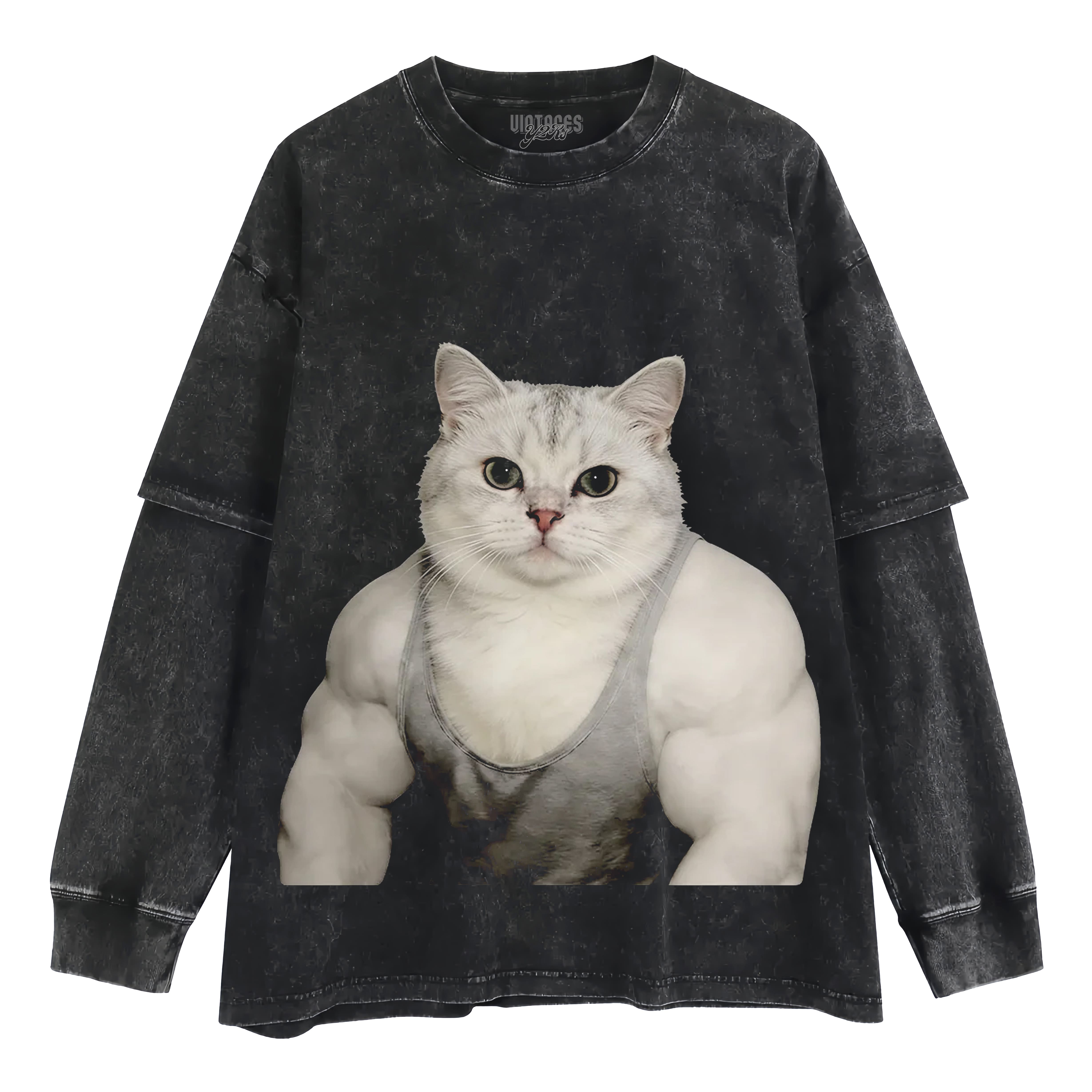 THE FITNESS CAT V5 TANK TOP & TEE & LONG SLEEVE & LAYERED LS & HOODIE