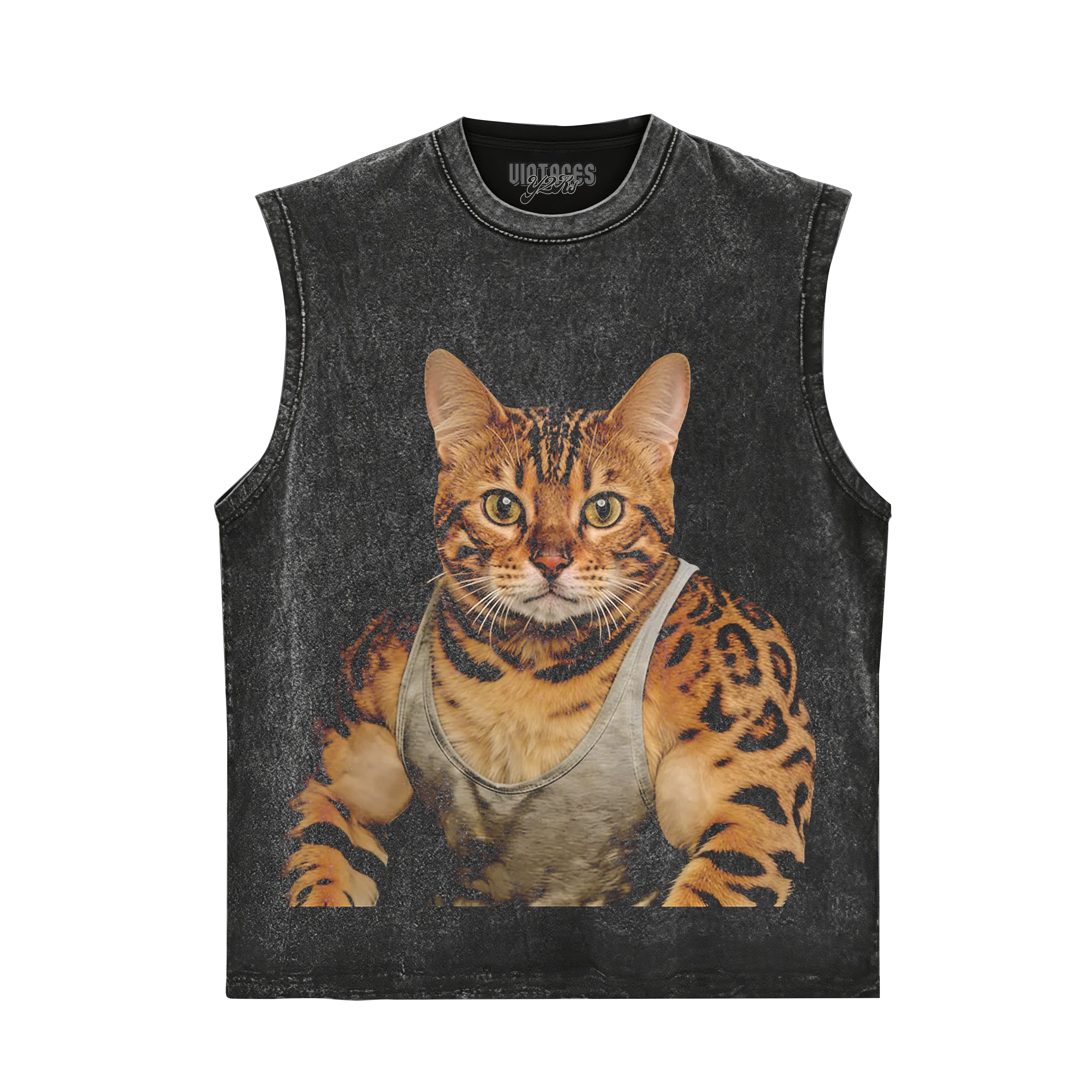 THE FITNESS CAT V8 TANK TOP & TEE & LONG SLEEVE & LAYERED LS & HOODIE