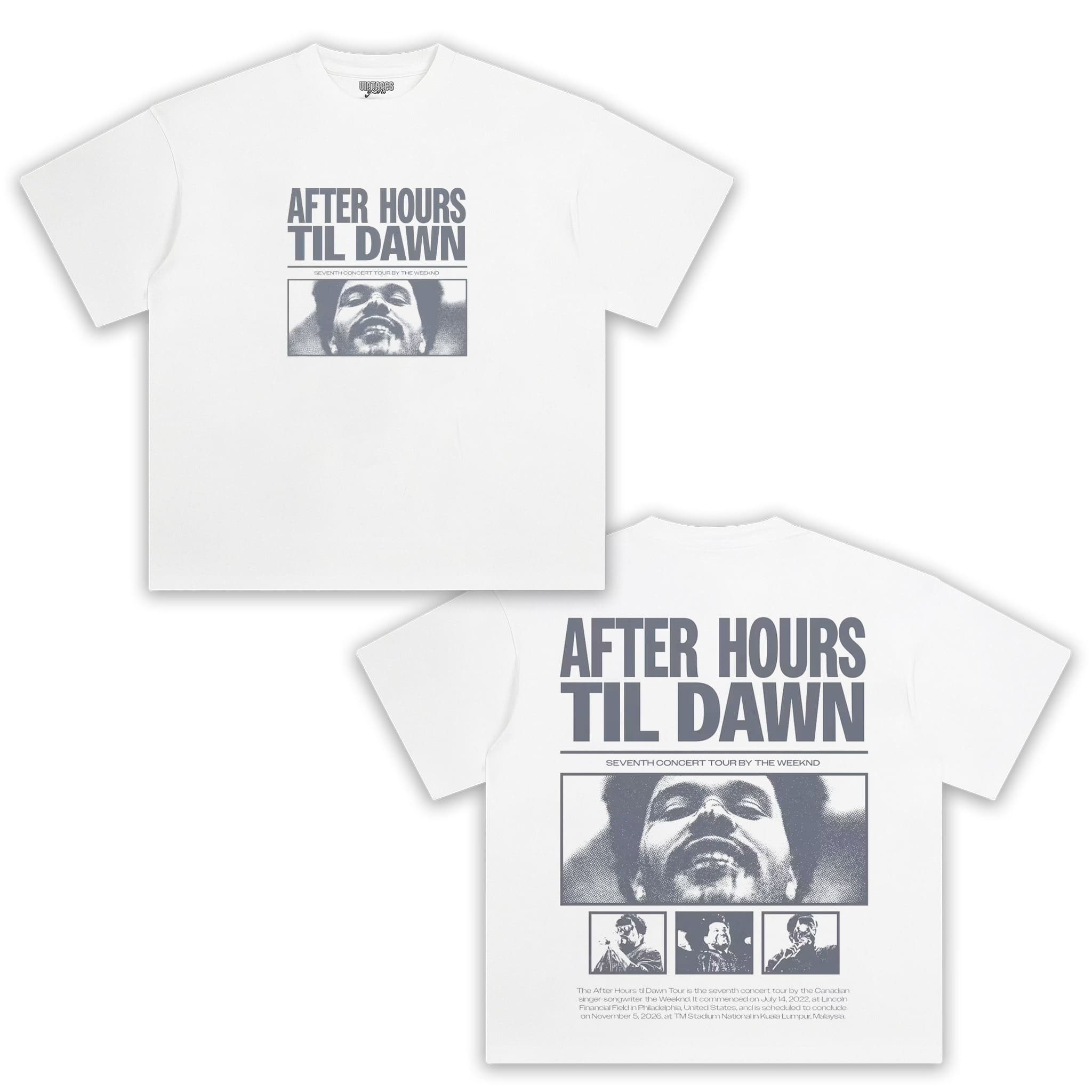 THE WEEKND - THE WEEKND - AFTER HOURS TIL DAWN POSTER TANK TOP & TEE