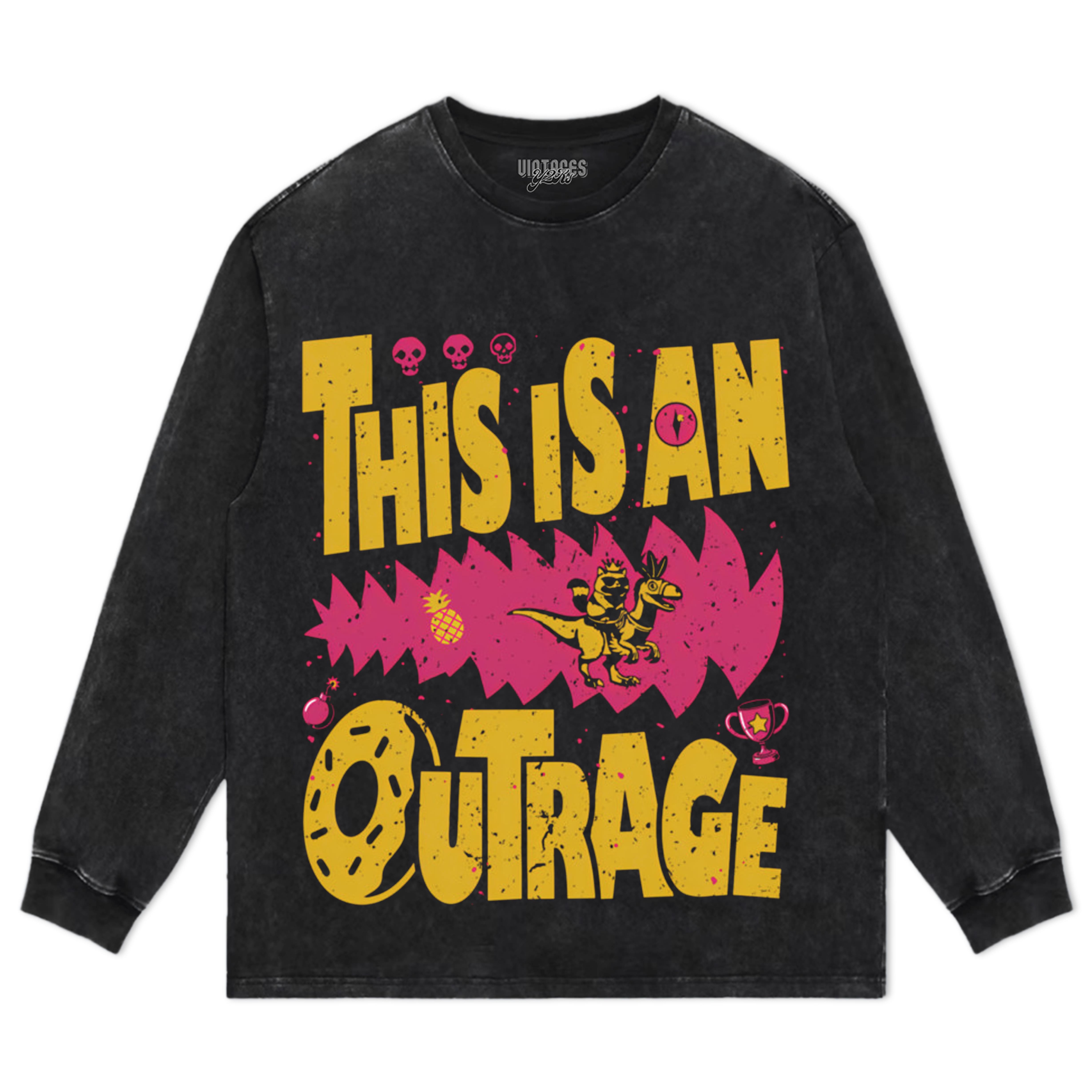 THIS IS AN OUTRAGE DUNGEON CRAWLER CARL MEME TEE & LS & HOODIE