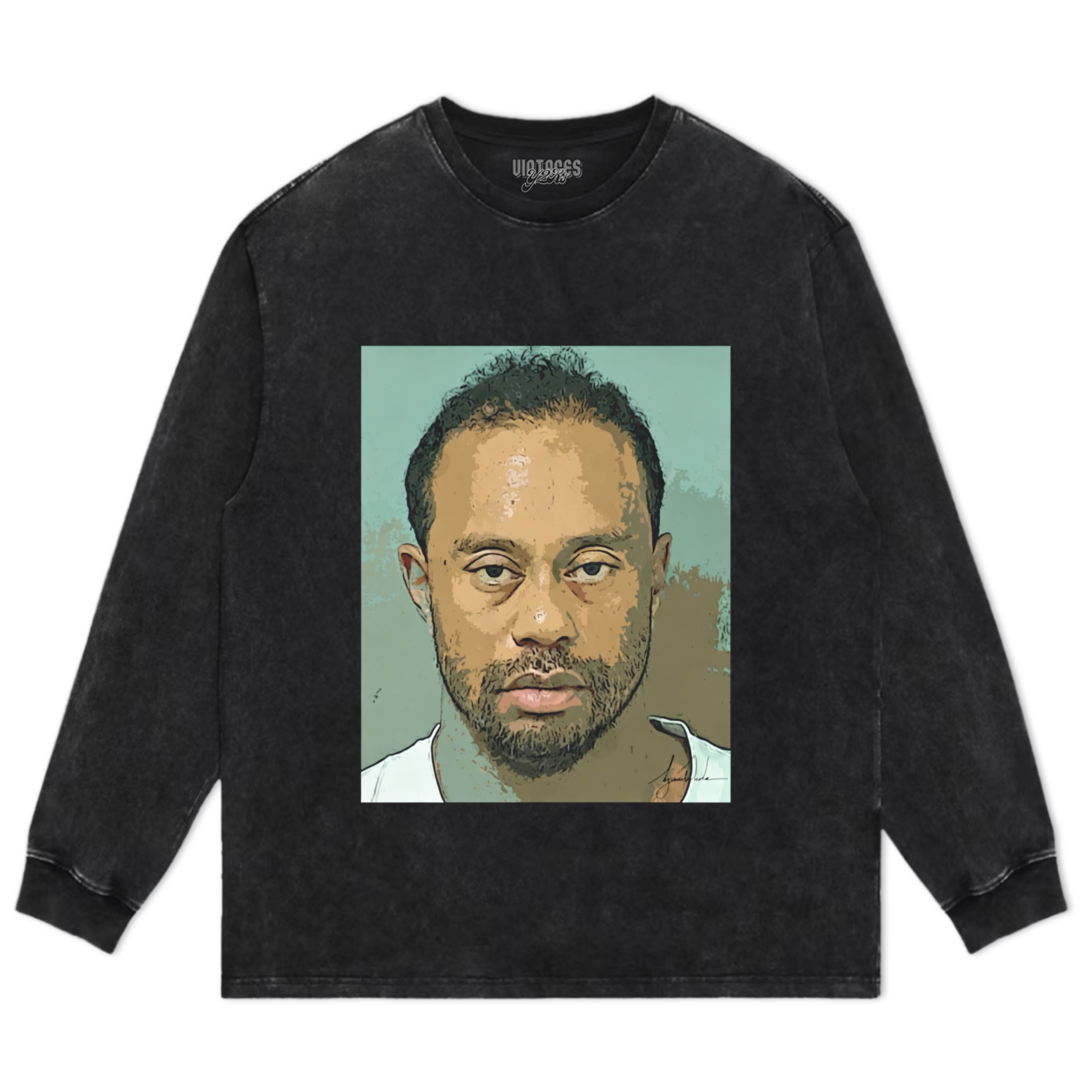TIGER WOODS MUGSHOT TANK TOP & TEE & LONG SLEEVE & LAYERED LS & HOODIE