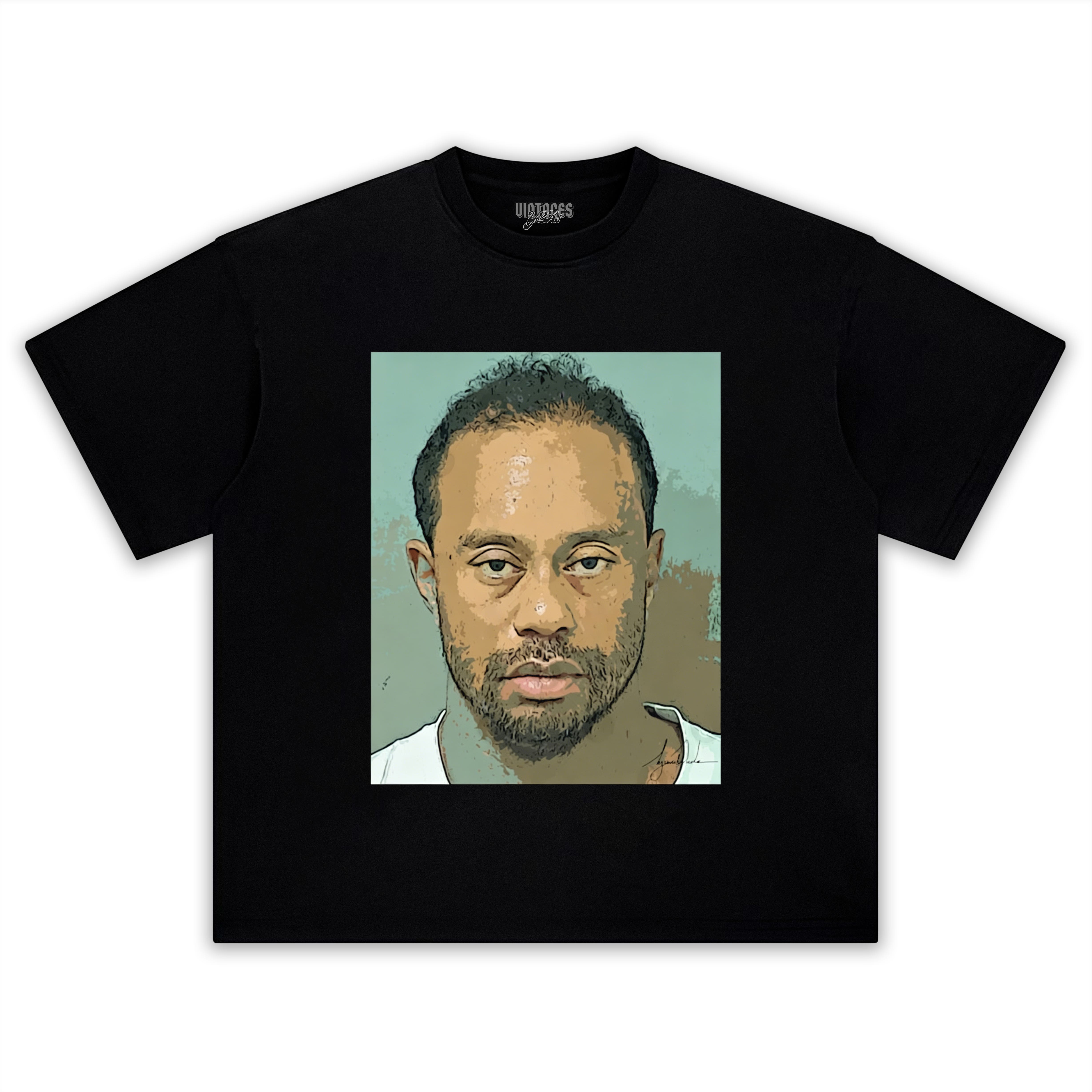 TIGER WOODS MUGSHOT TANK TOP & TEE & LONG SLEEVE & LAYERED LS & HOODIE