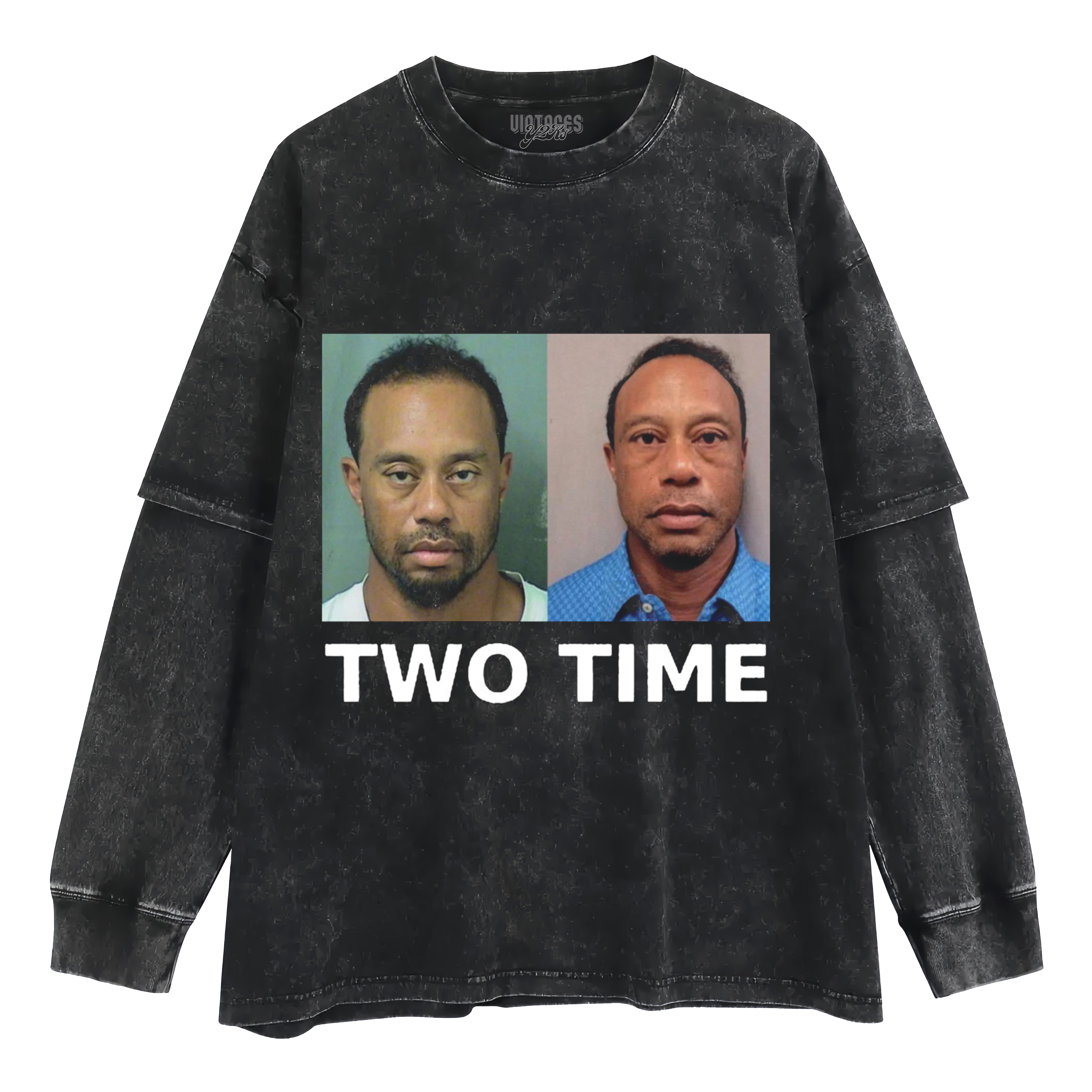 TIGER WOODS MUGSHOT TWO TIME TANK TOP & TEE & LONG SLEEVE & LAYERED LS & HOODIE