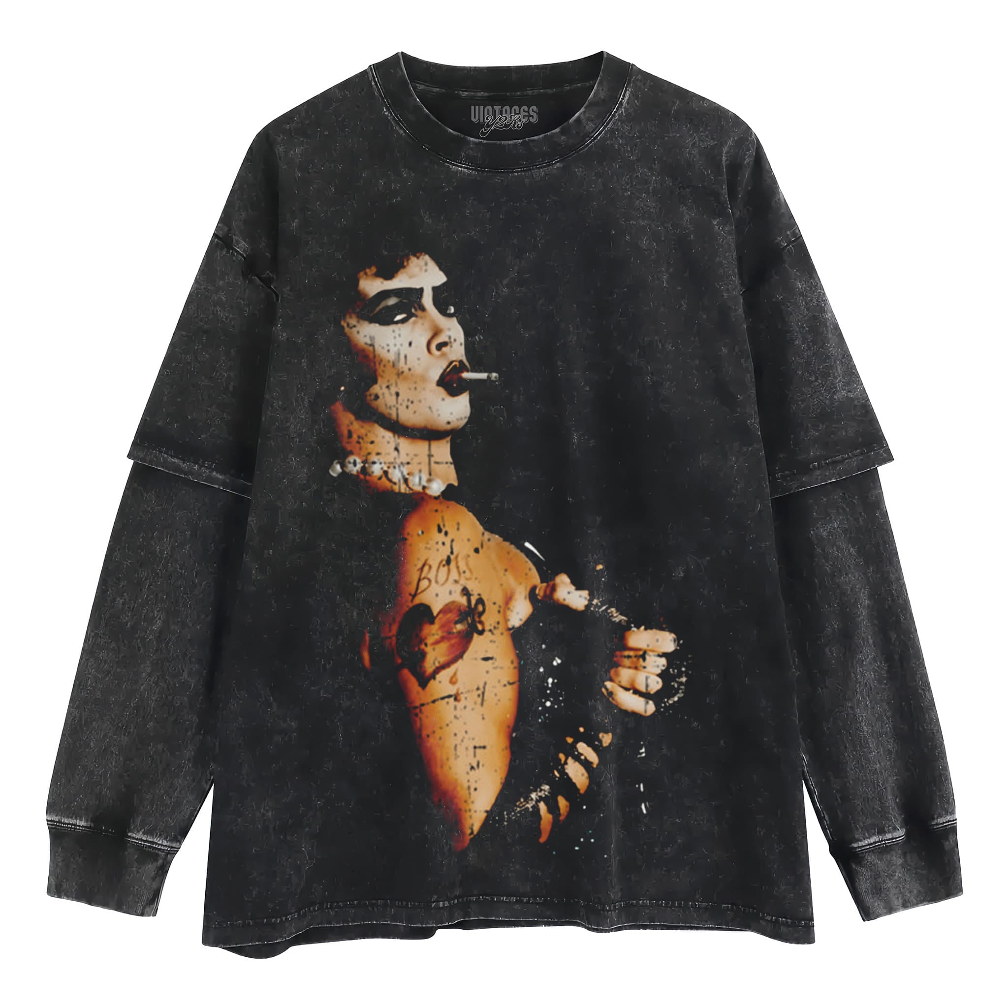 TIM CURRY - THE ROCKY HORROR PICTURE SHOW TANK TOP & TEE & LONG SLEEVE & LAYERED LS & HOODIE