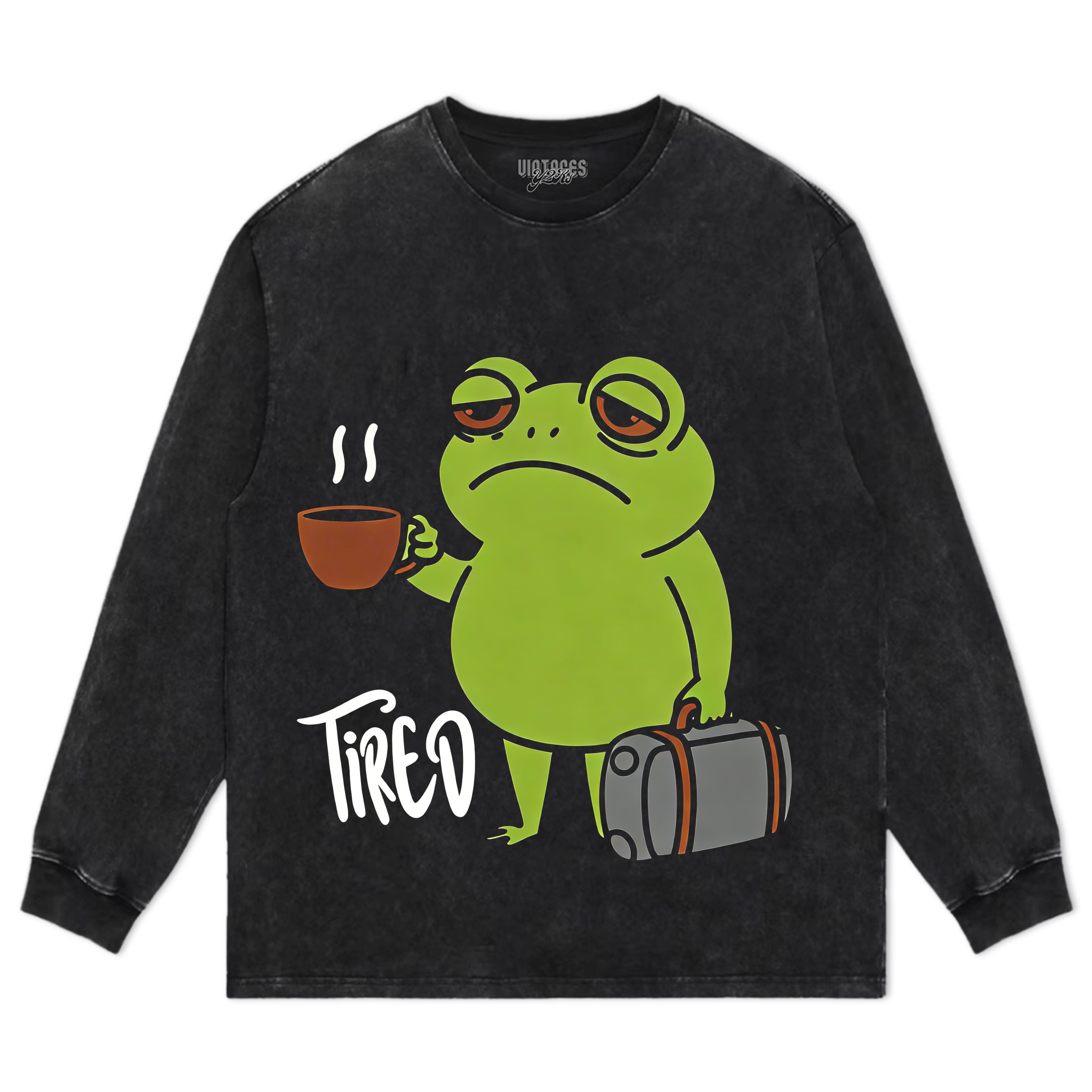 TIRED FROG TEE & LS & HOODIE