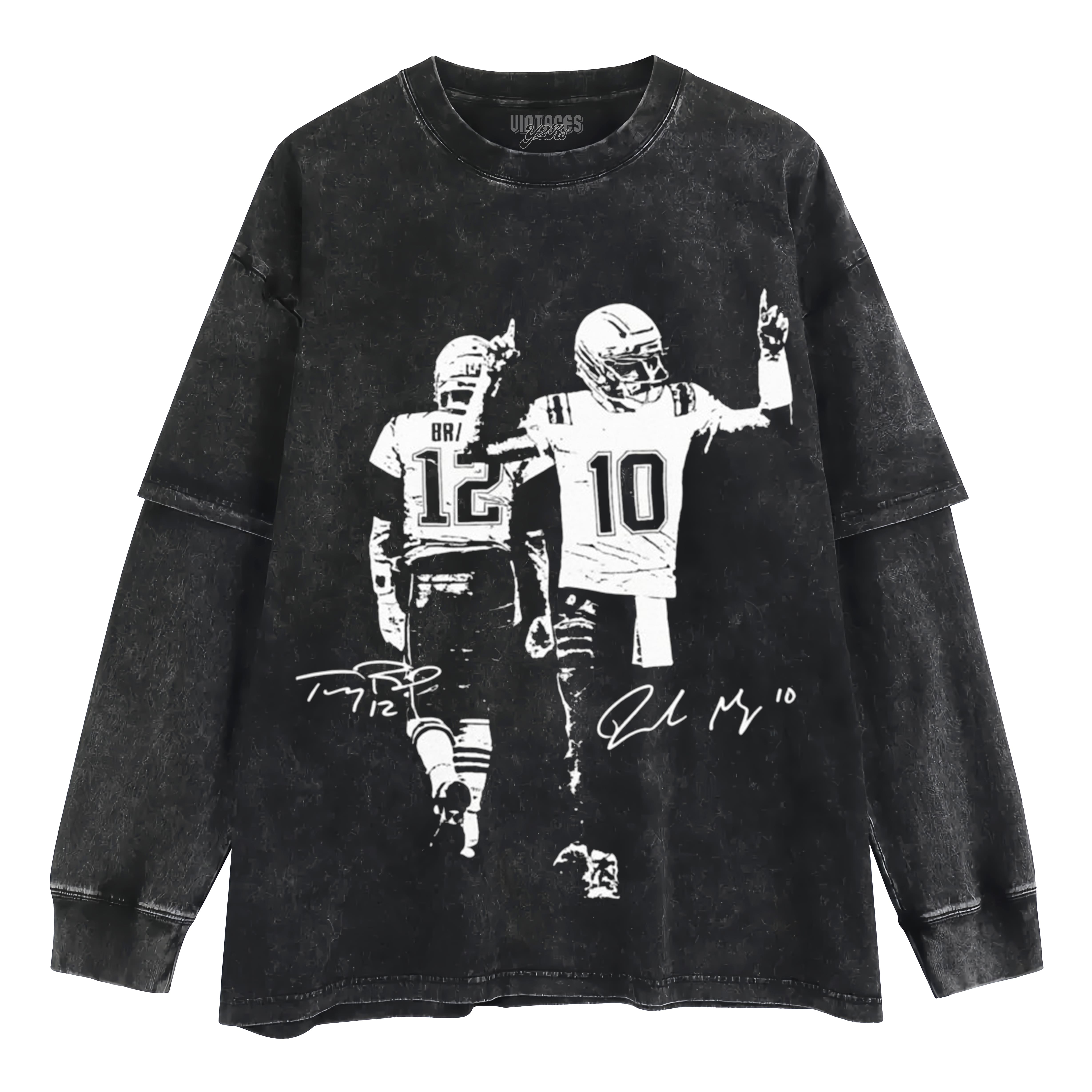 TOM BRADY & DRAKE MAYE VINTAGE LAYERED LONG SLEEVE