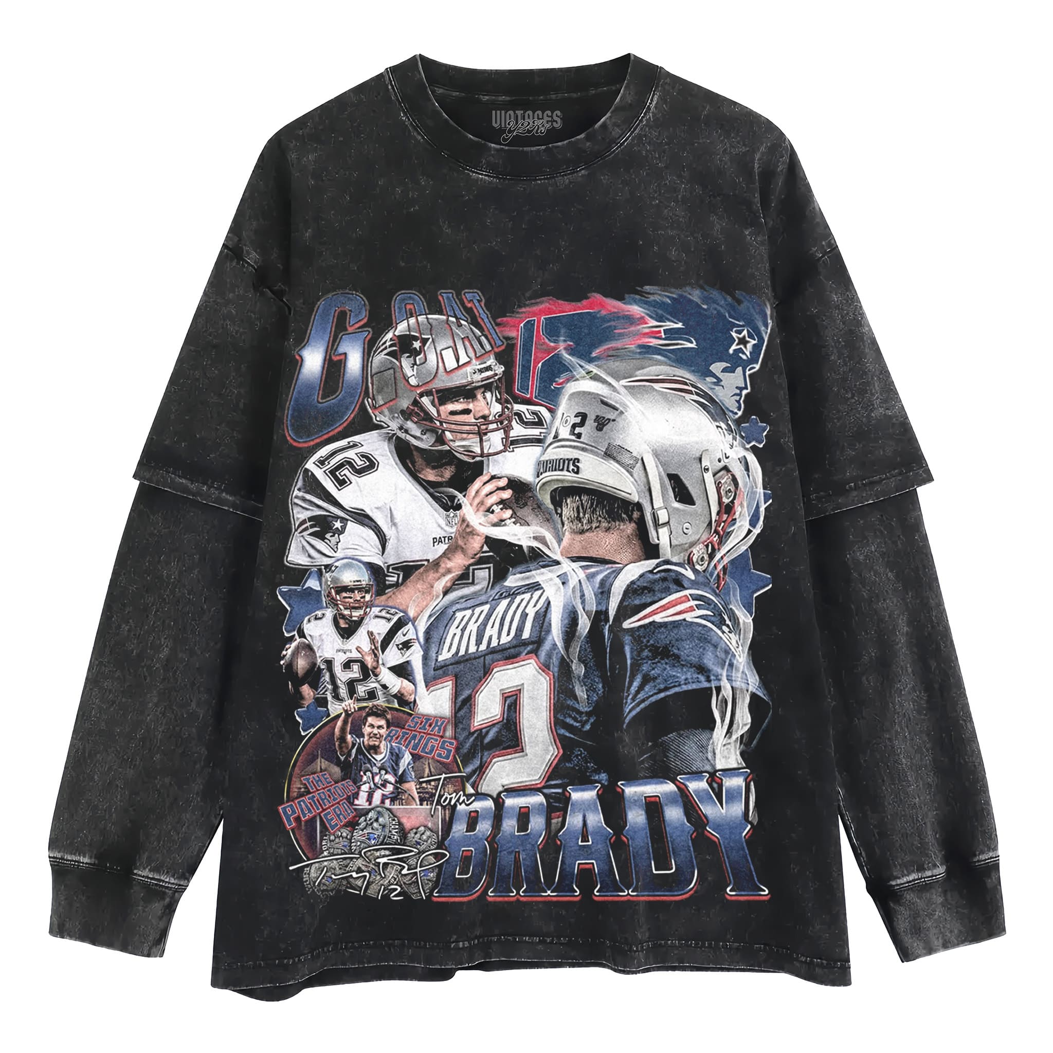 TOM BRADY - GREATEST LEGENDARY QUARTERBACK TANK TOP & TEE & LONG SLEEVE & LAYERED LS & HOODIE