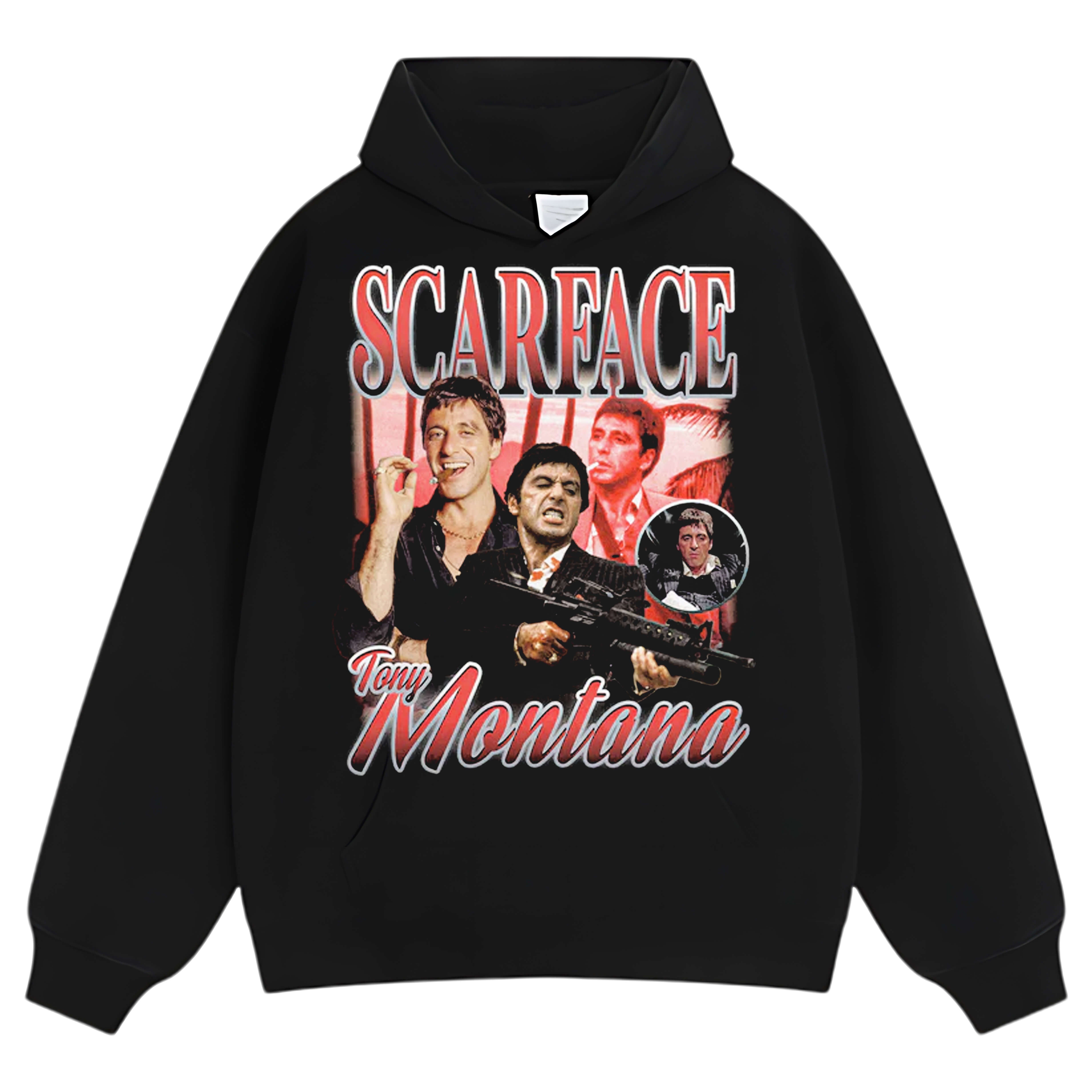 TONY MONTANA SCARFACE TEE & LS & HOODIE