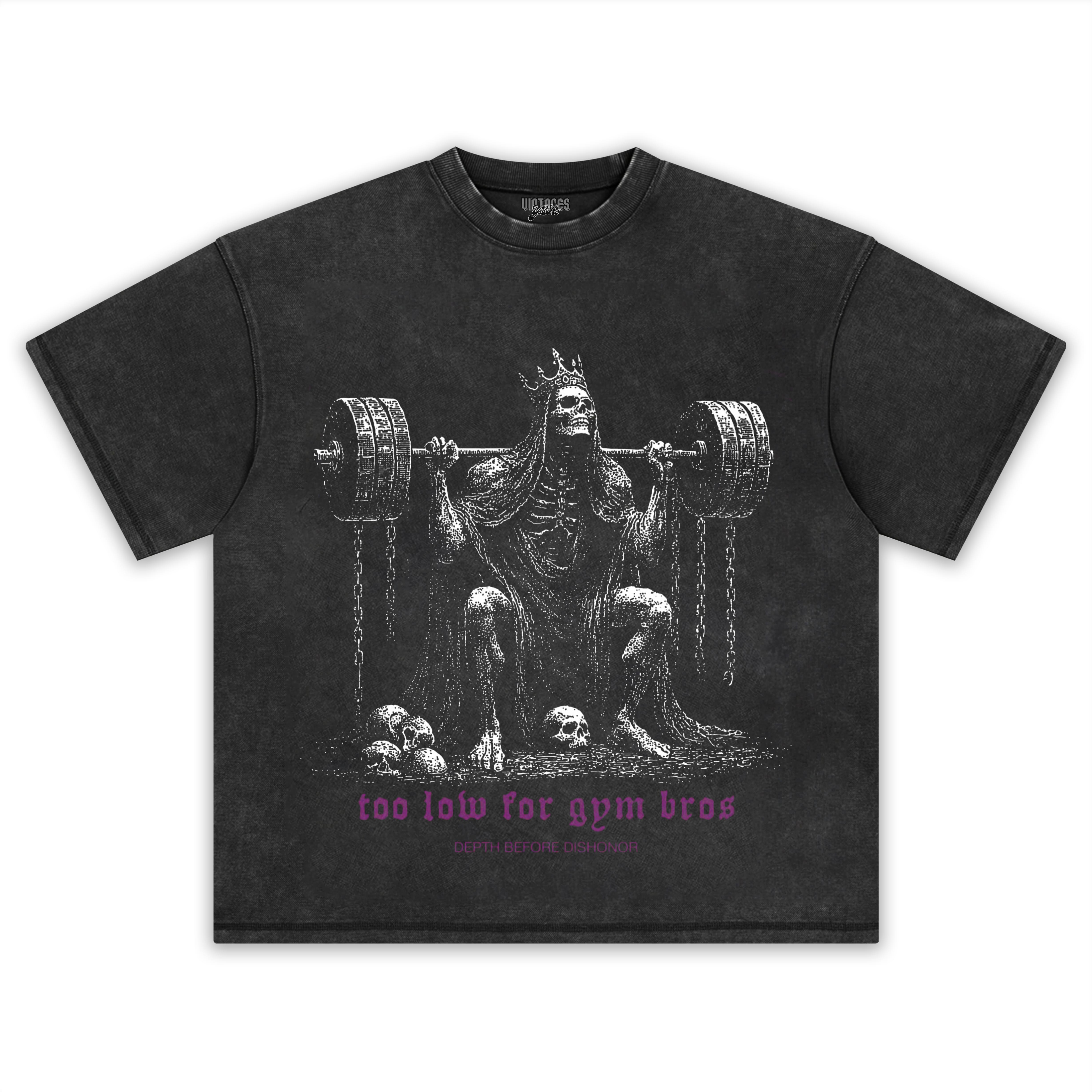 TOO LOW FOR GYM BROS GOLD TANK TOP & TEE & LONG SLEEVE & LAYERED LS & HOODIE