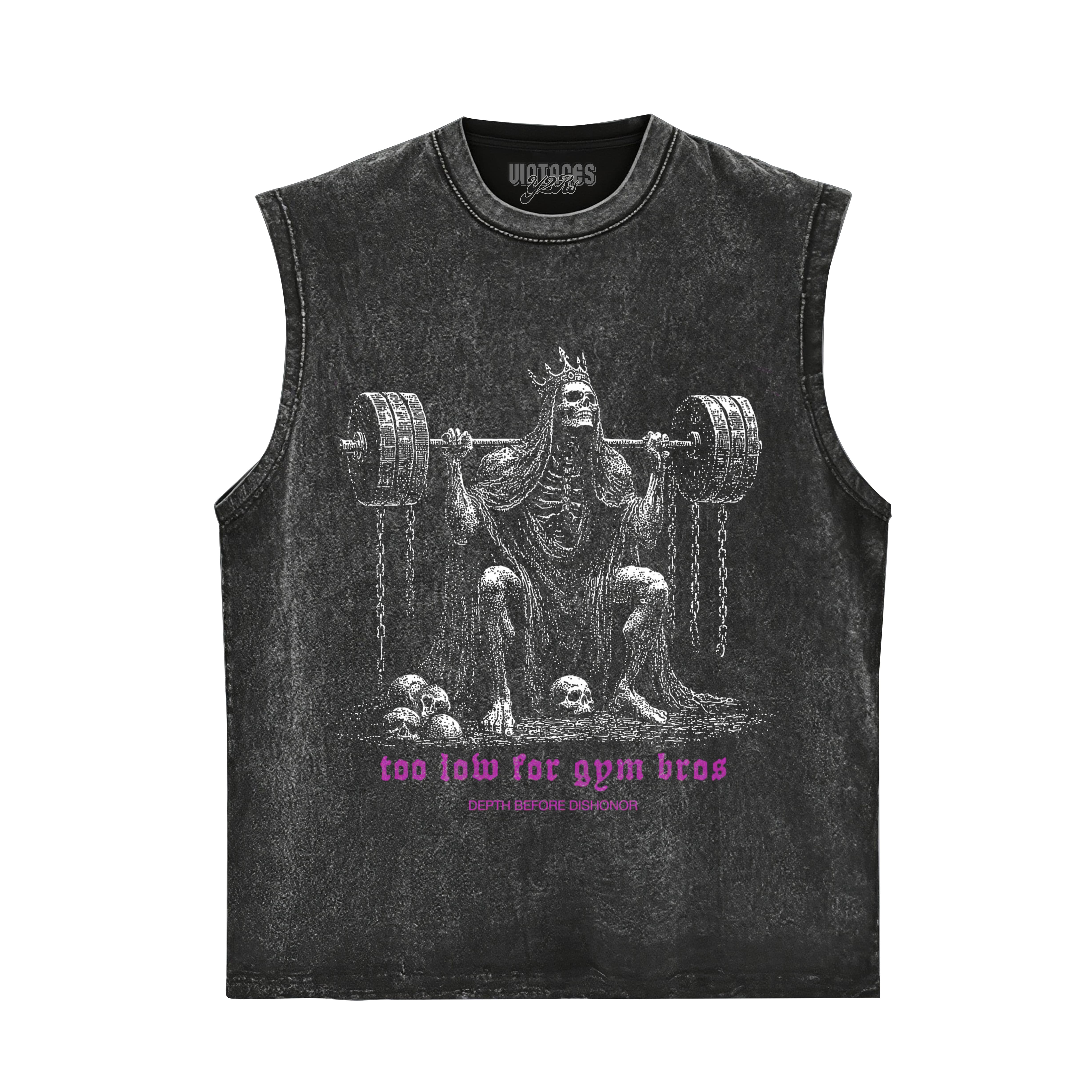 TOO LOW FOR GYM BROS GOLD TANK TOP & TEE & LONG SLEEVE & LAYERED LS & HOODIE