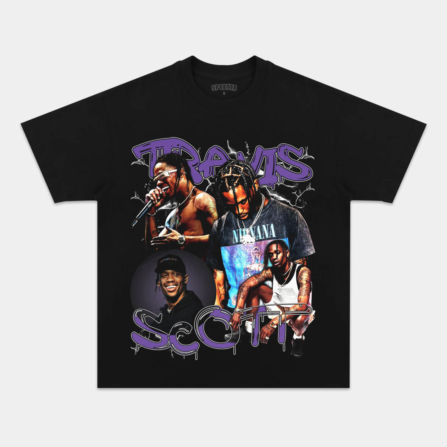 TRAVIS SCOTT TEE 2J - Y2K VINTAGES