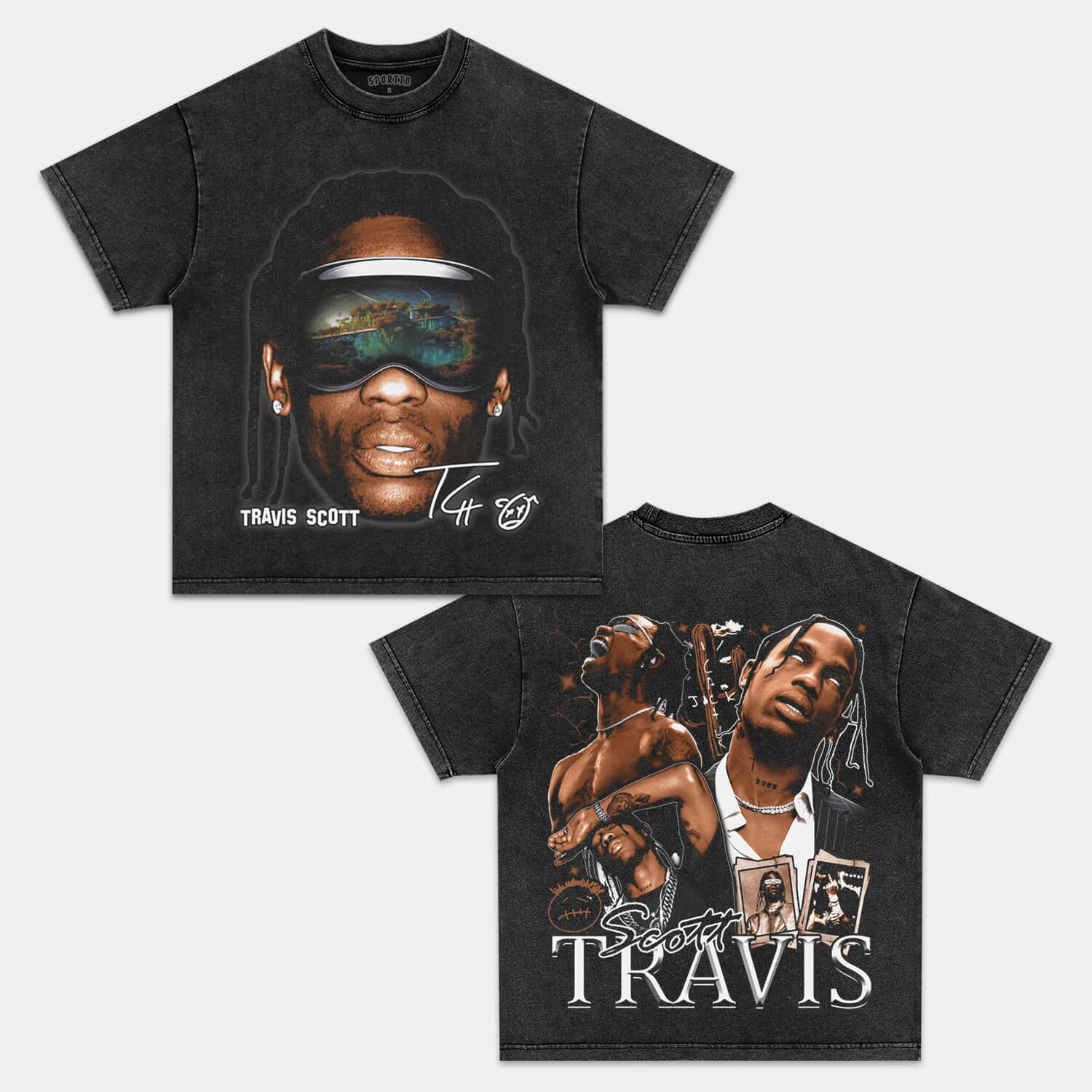 TRAVIS SCOTT 3V TEE - Y2K VINTAGES