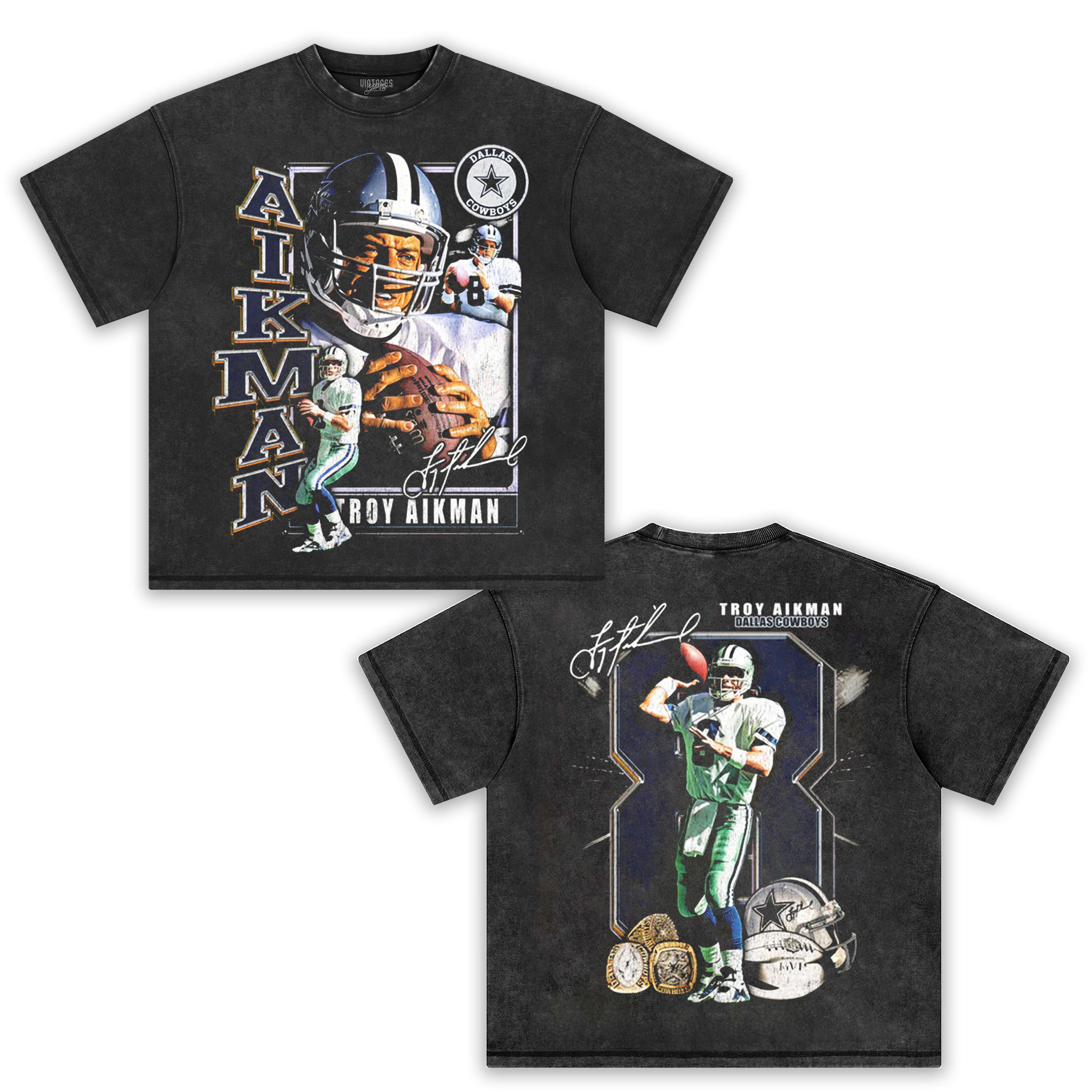 TROY AIKMAN RINGS TEE
