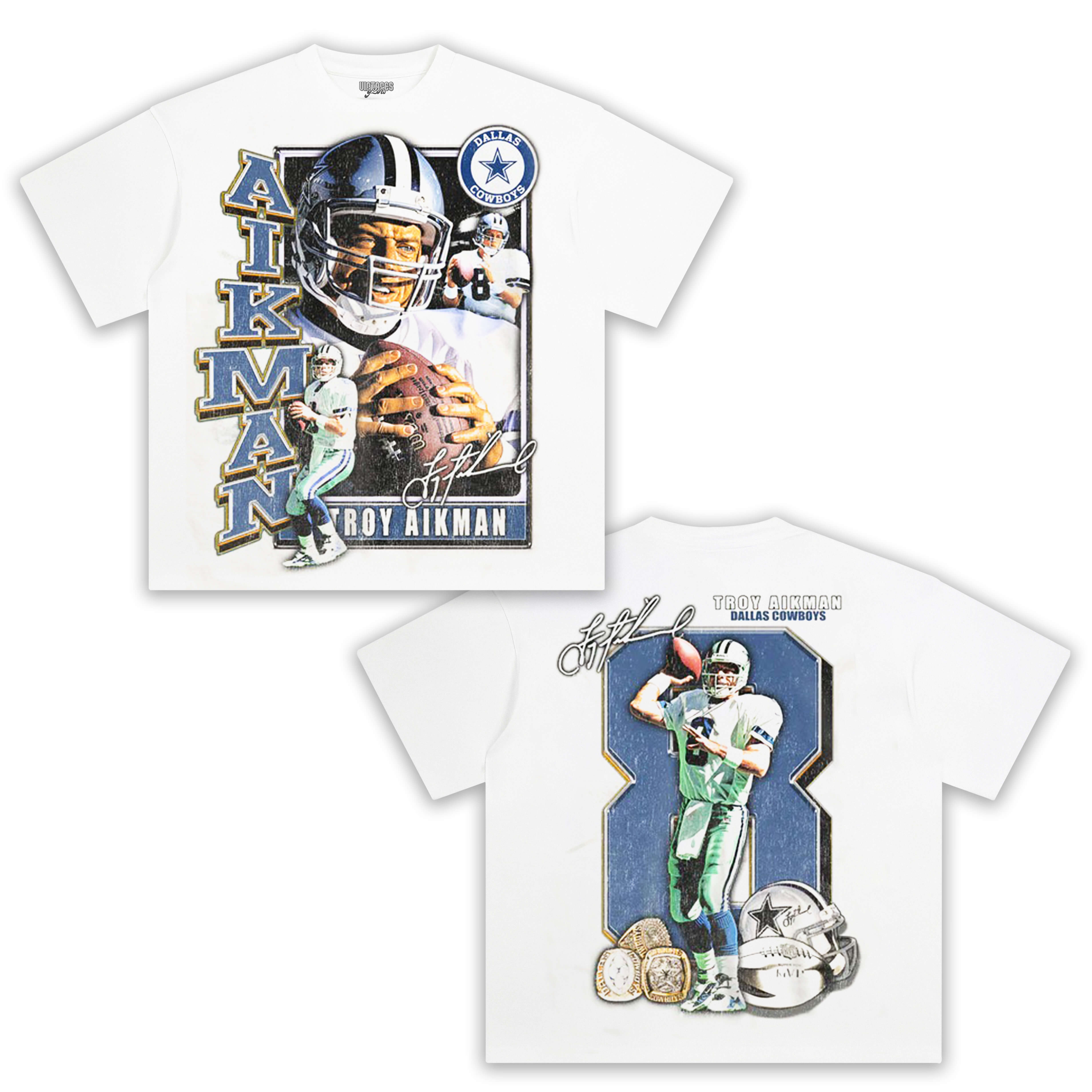TROY AIKMAN RINGS TEE