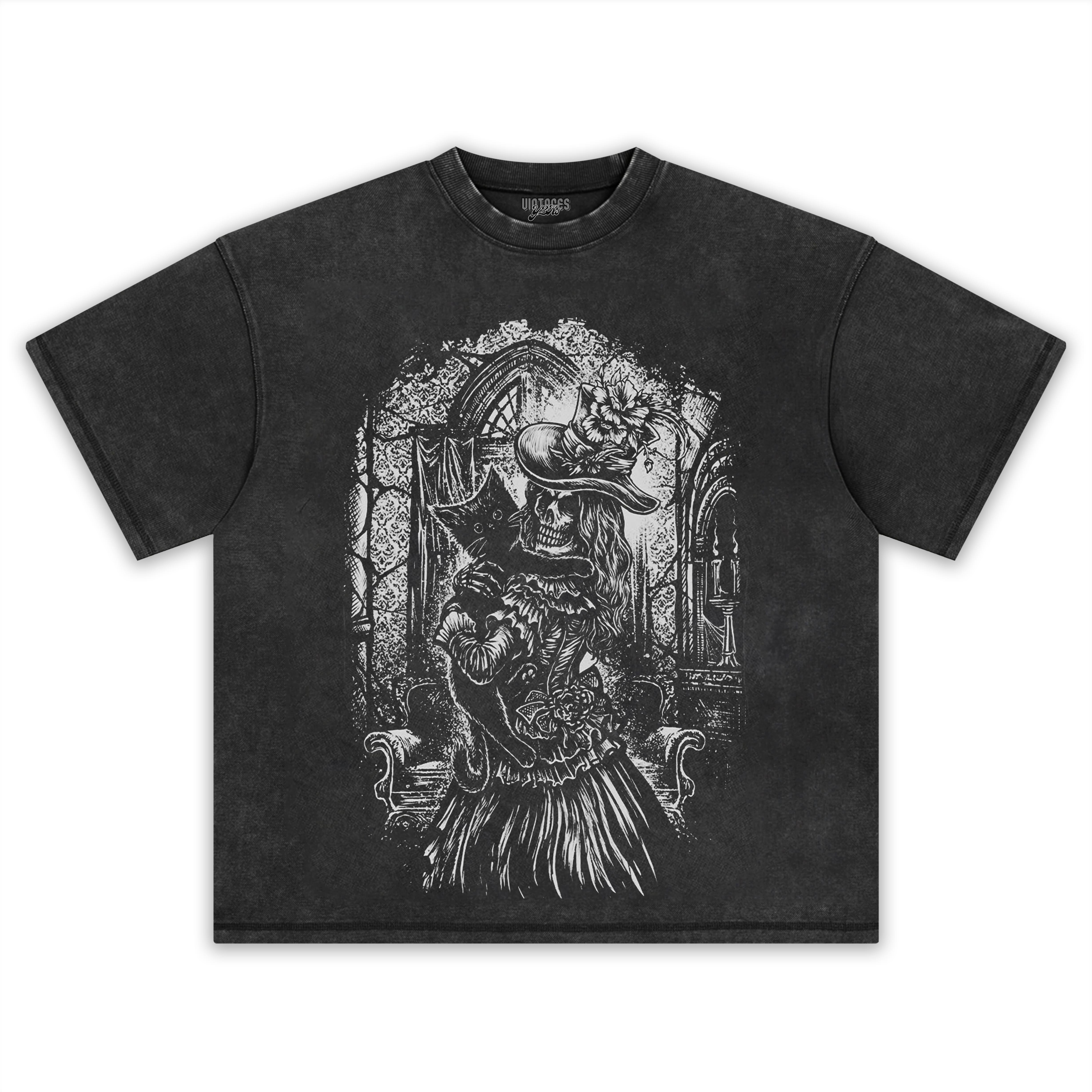 VICTORIAN CAT LADY TEE & LS & HOODIE