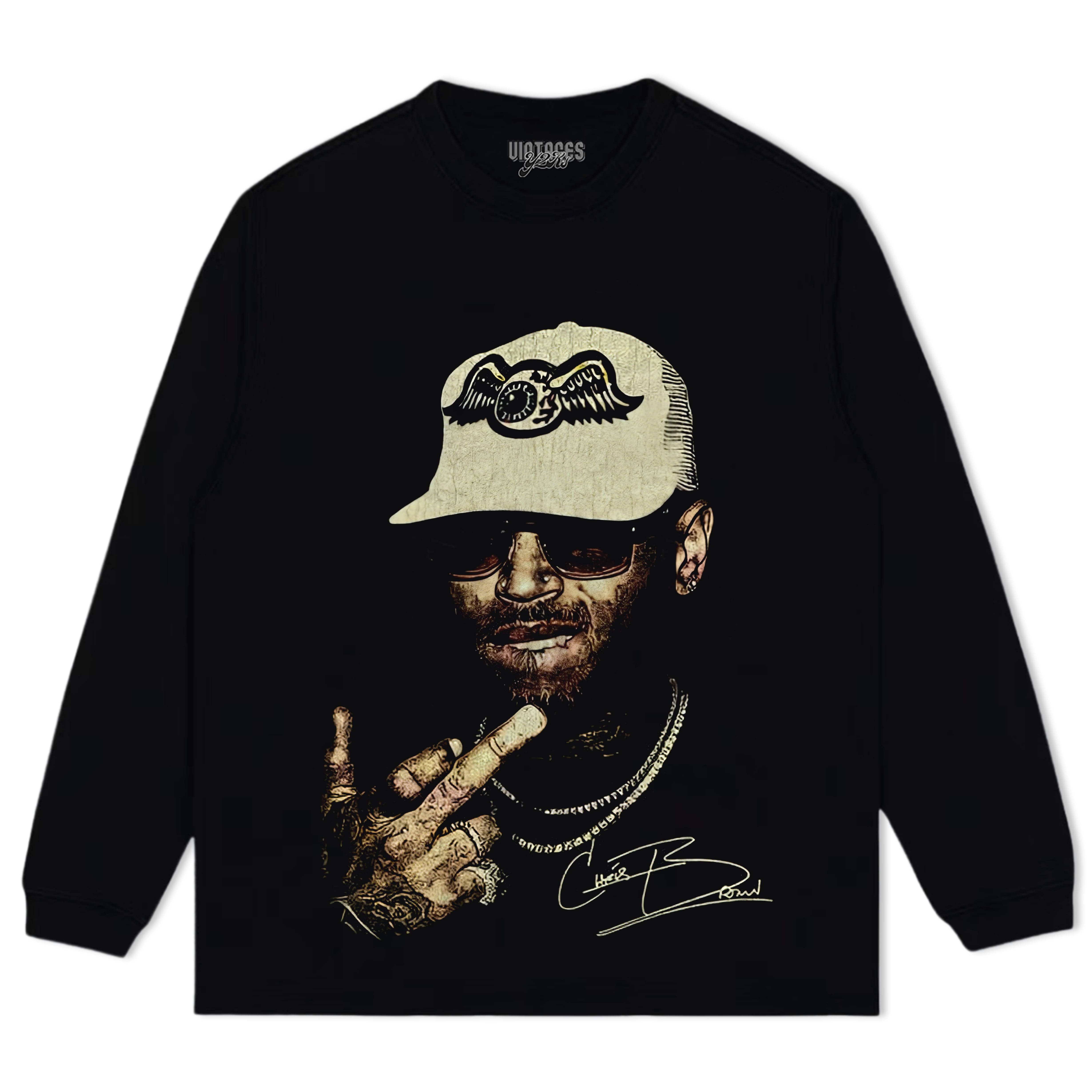 VINTAGE CHRIS BROWN 90S TEE & LS & HOODIE