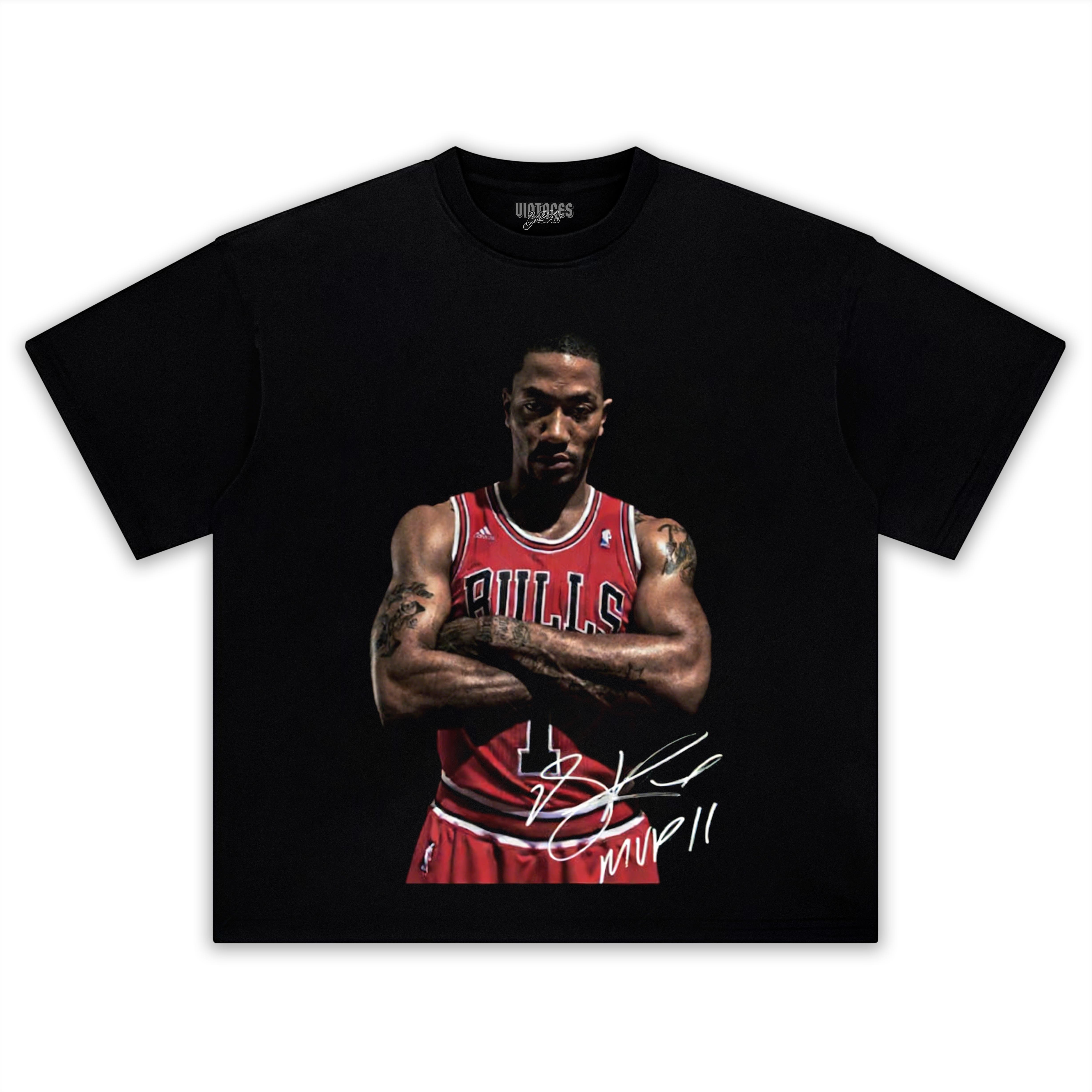 VINTAGE DERRICK ROSE CHICAGO TEE & LS & HOODIE