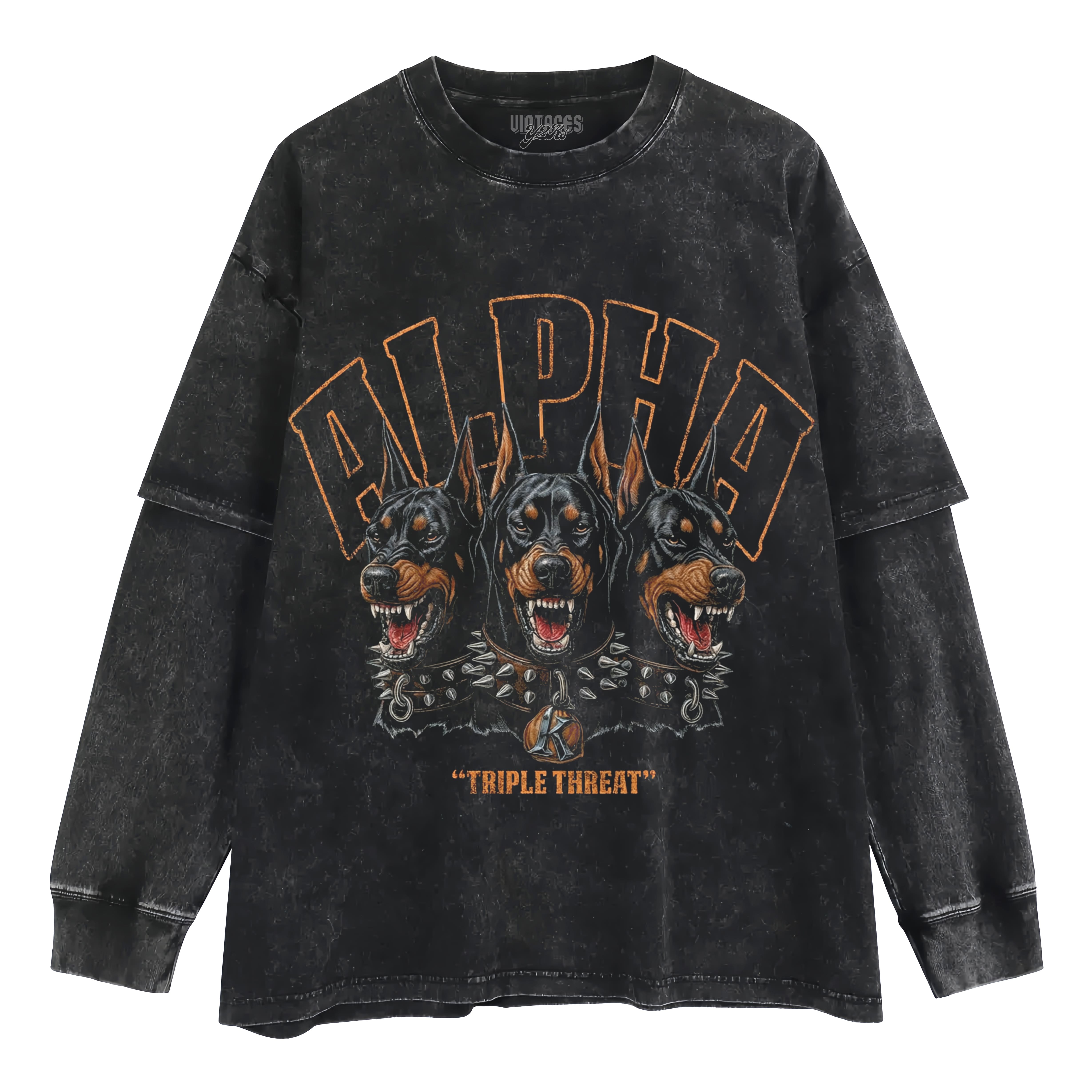 VINTAGE DOBERMAN PINSCHER STREETWEAR V4 TANK TOP & TEE & LONG SLEEVE & LAYERED LS & HOODIE