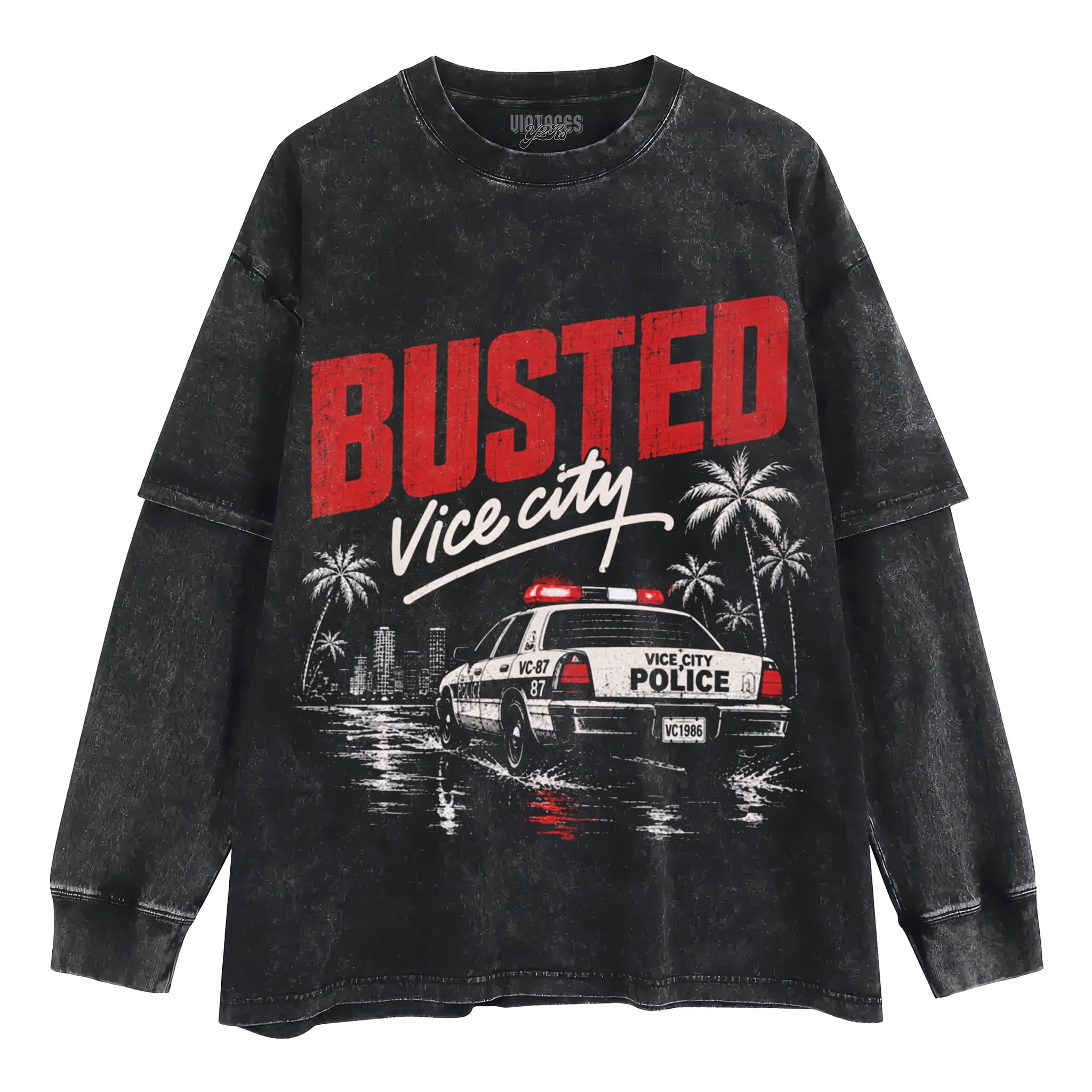 VINTAGE GTA 6 - VICE CITY STORIES TANK TOP & TEE & LONG SLEEVE & LAYERED LS & HOODIE