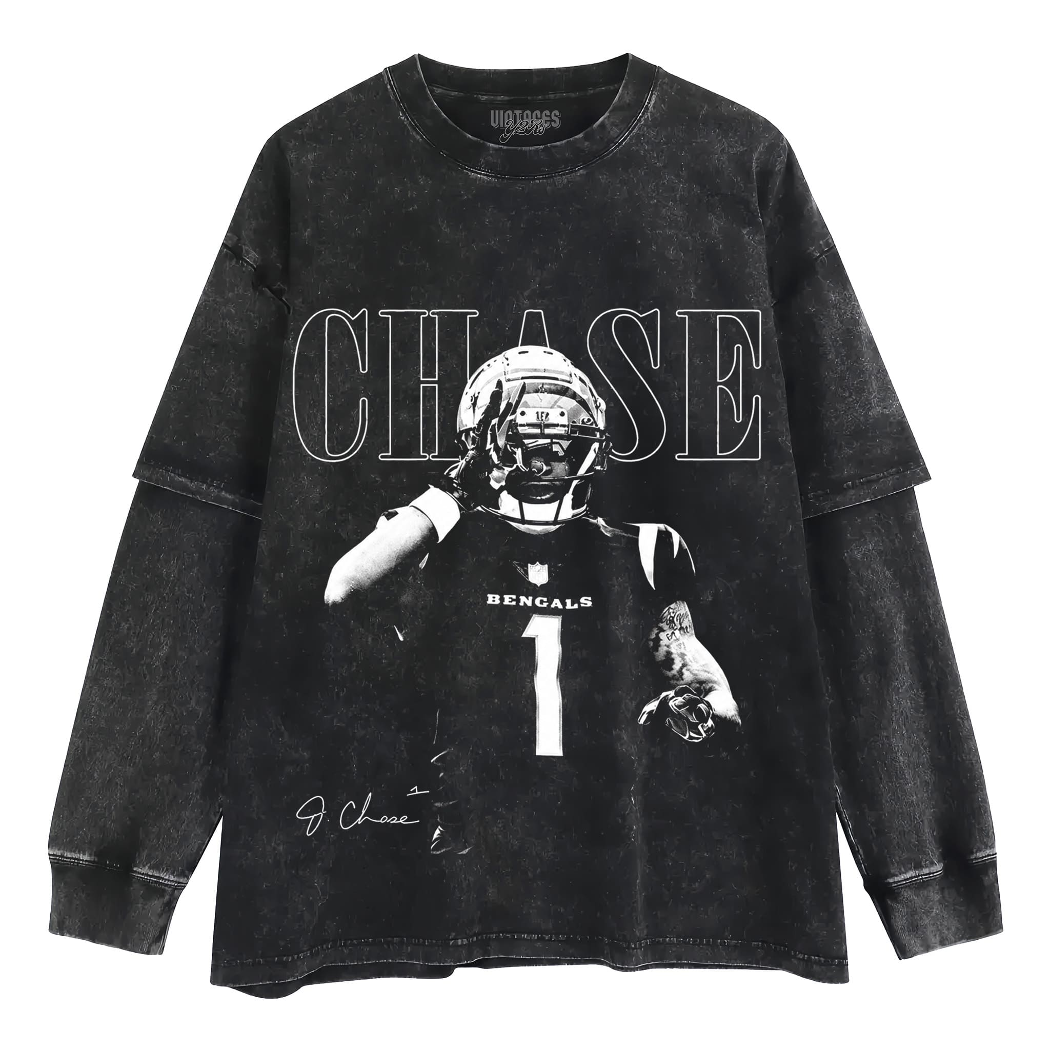 VINTAGE JA’MARR CHASE TANK TOP & TEE & LONG SLEEVE & LAYERED LS & HOODIE