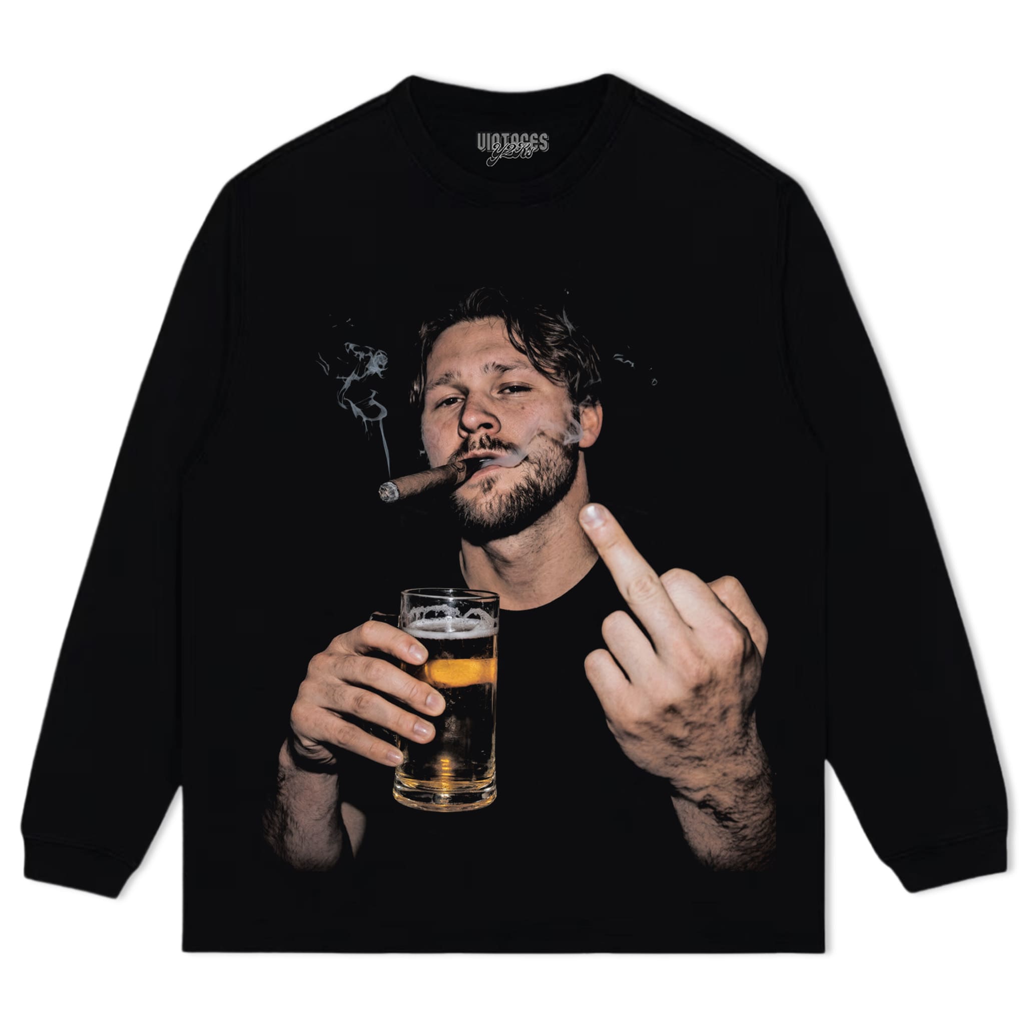 VINTAGE JOSH ALLEN FLIPPING THE BIRD MEME TANK TOP & TEE & LONG SLEEVE & LAYERED LS & HOODIE