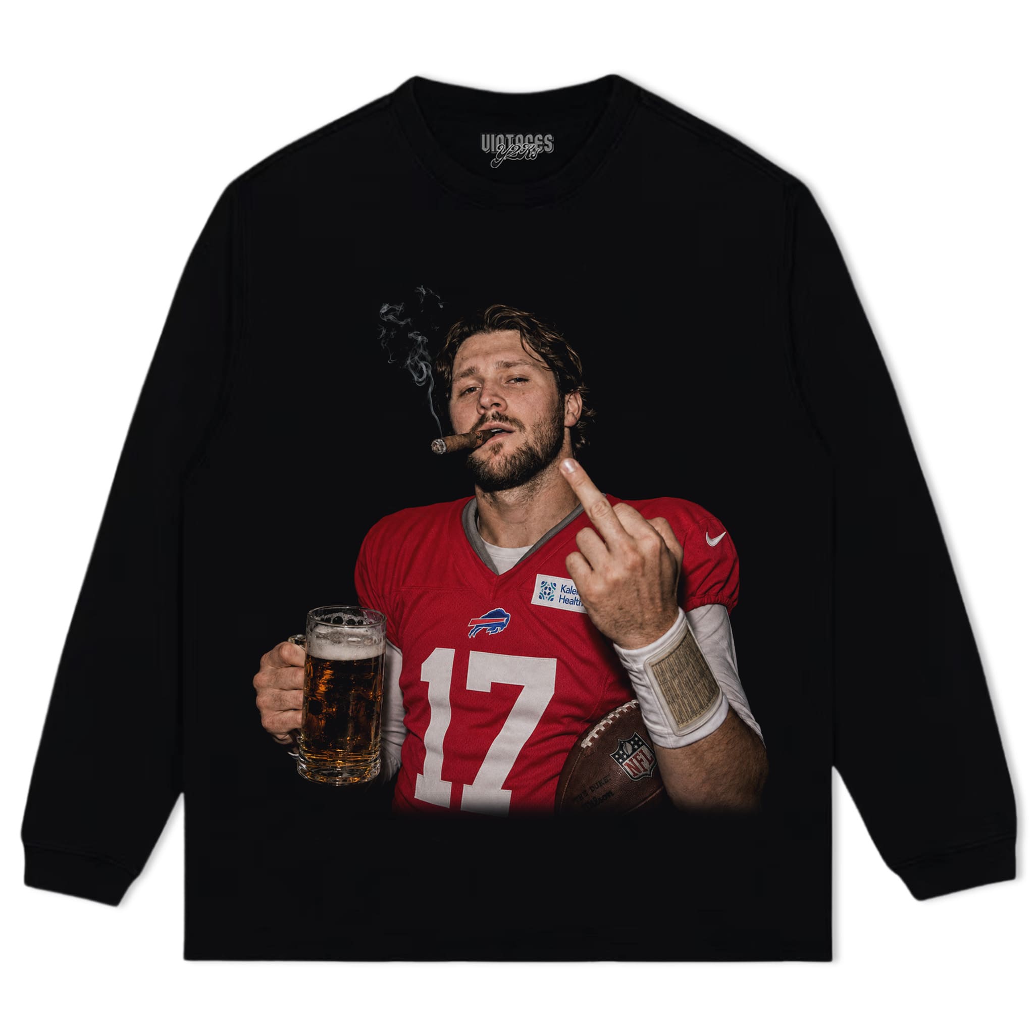 VINTAGE JOSH ALLEN FLIPPING THE BIRD MEME V3 TANK TOP & TEE & LONG SLEEVE & LAYERED LS & HOODIE