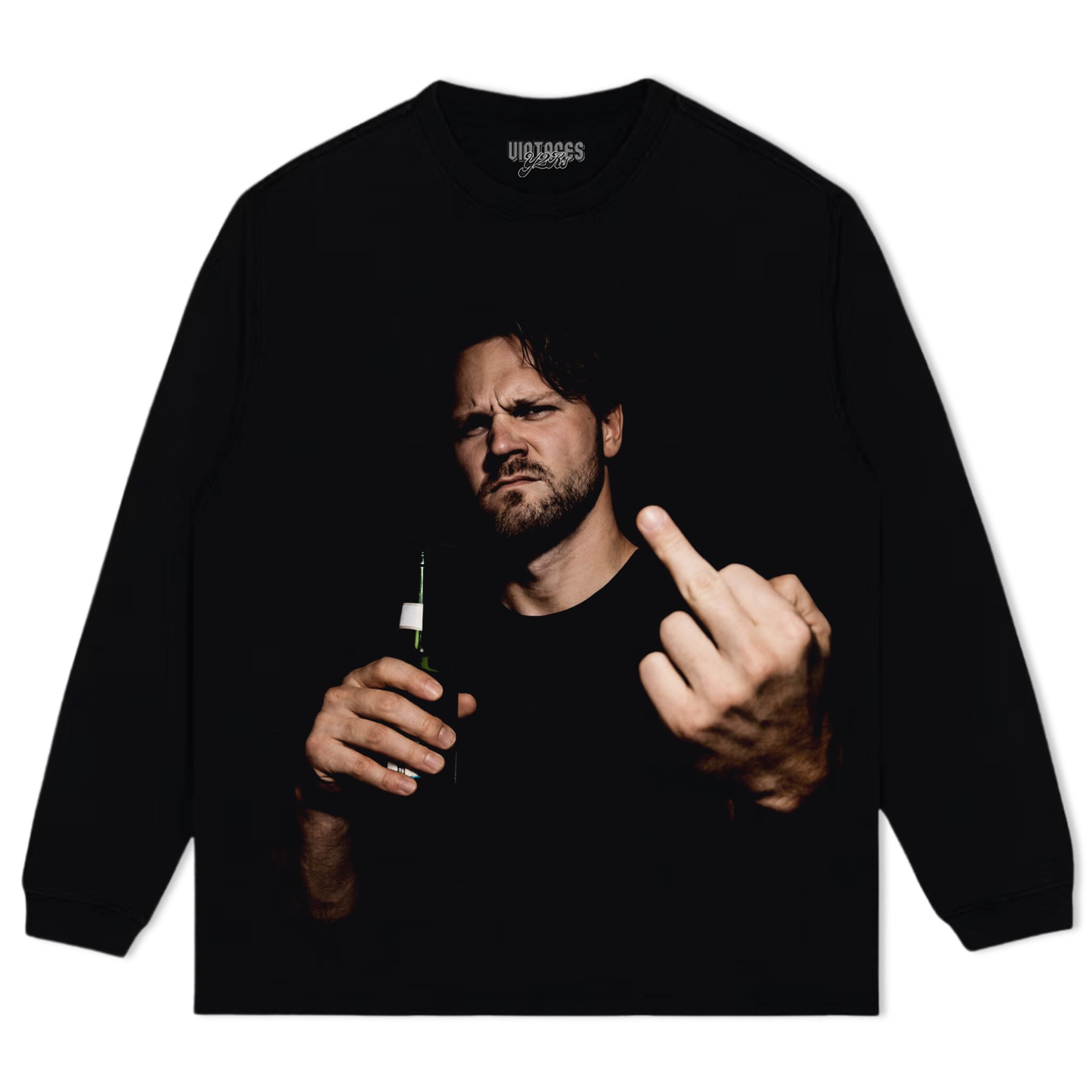 VINTAGE JOSH ALLEN FLIPPING THE BIRD MEME V4 TANK TOP & TEE & LONG SLEEVE & LAYERED LS & HOODIE