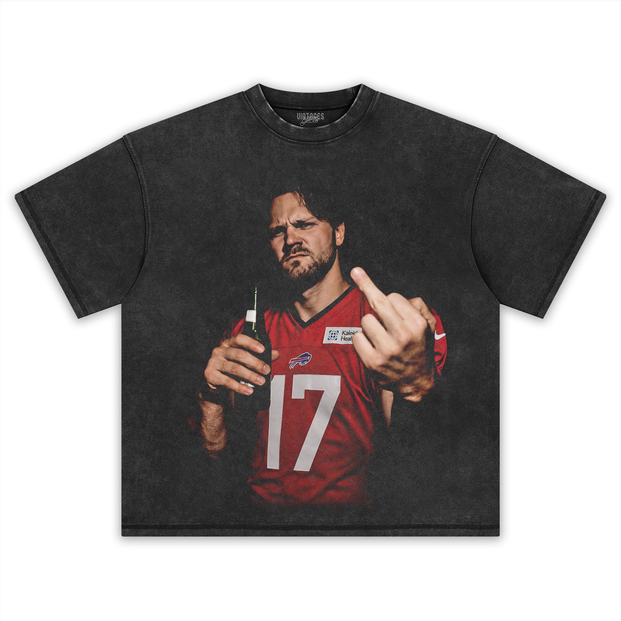 VINTAGE JOSH ALLEN FLIPPING THE BIRD MEME V5 TANK TOP & TEE & LONG SLEEVE & LAYERED LS & HOODIE
