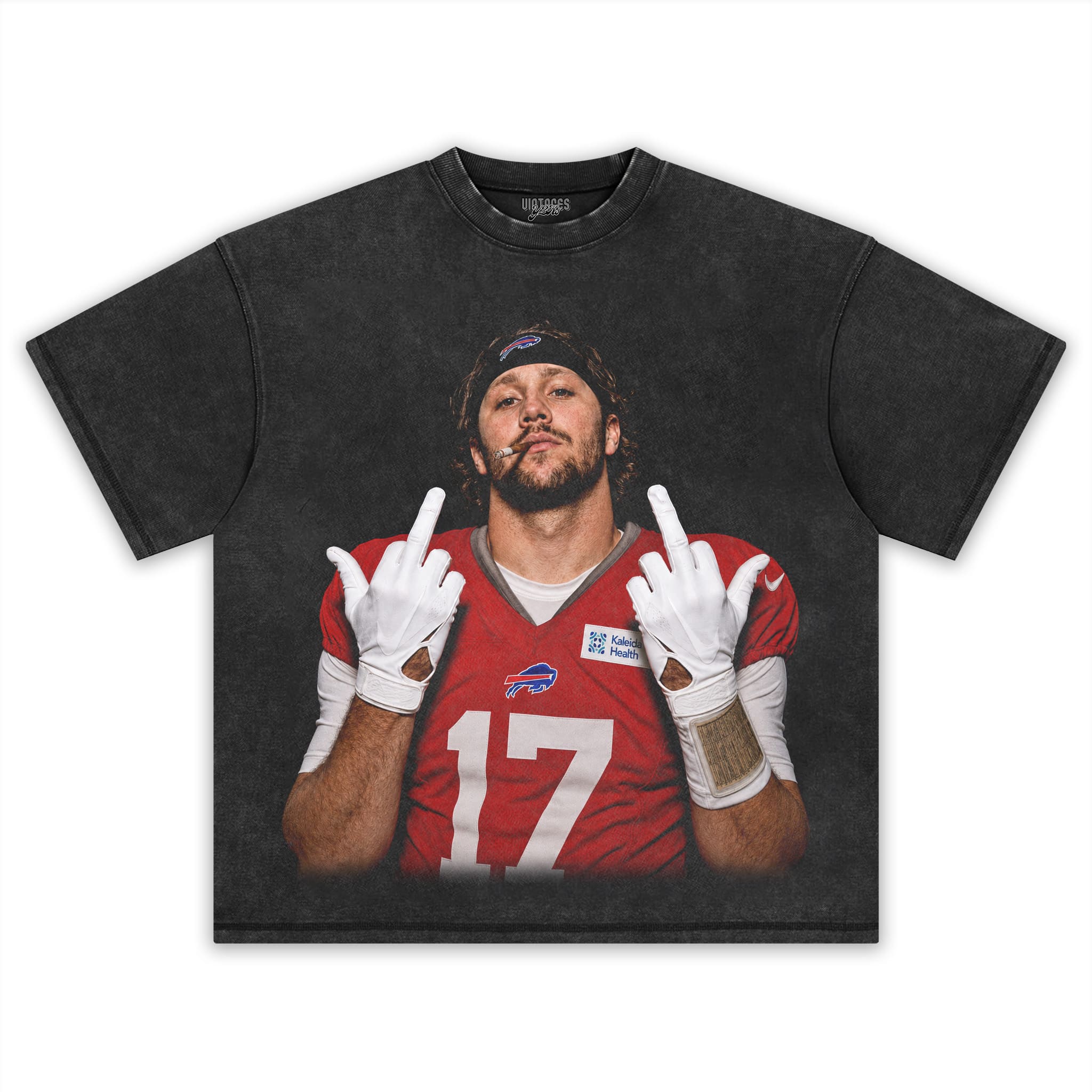 VINTAGE JOSH ALLEN FLIPPING THE BIRD MEME V6 TANK TOP & TEE & LONG SLEEVE & LAYERED LS & HOODIE