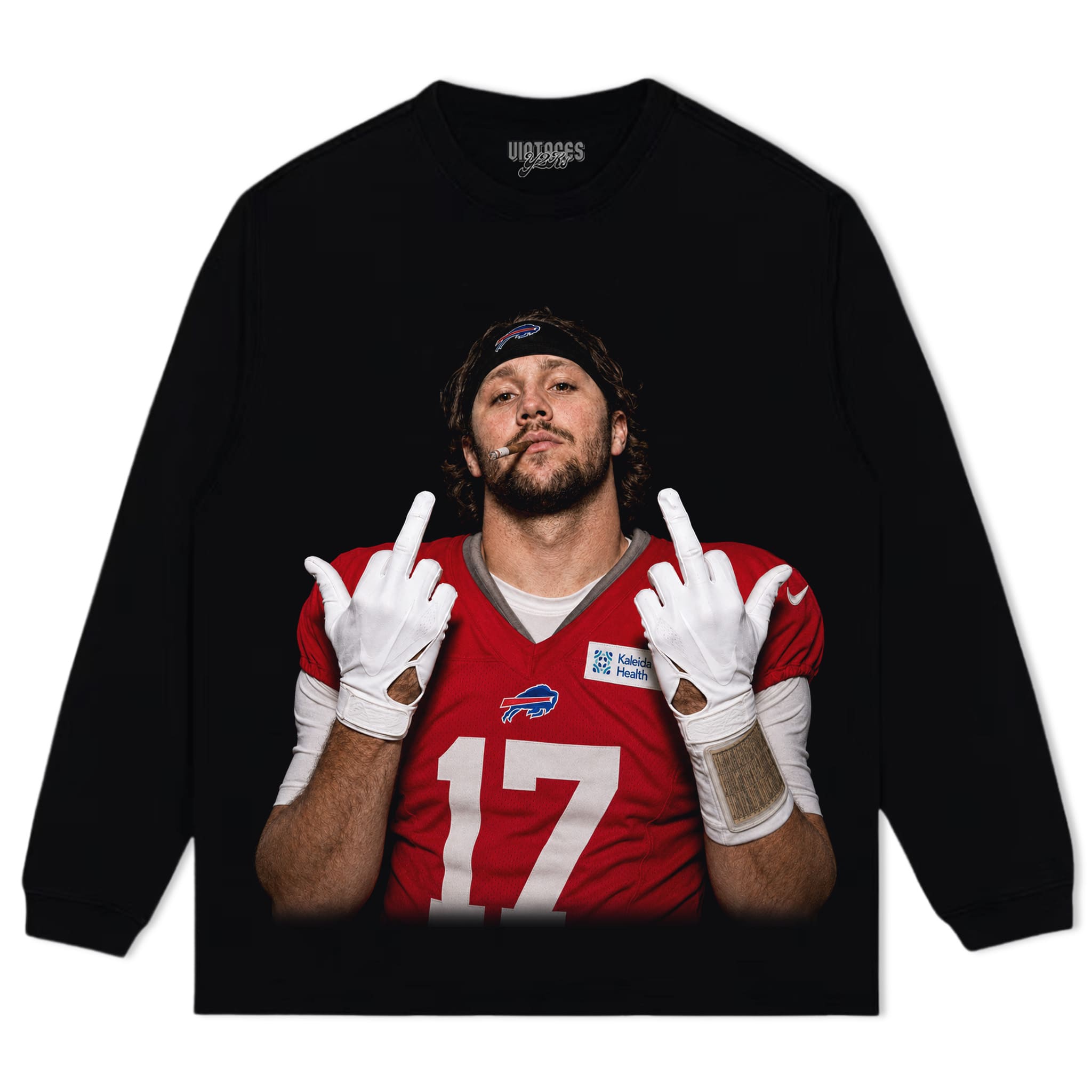 VINTAGE JOSH ALLEN FLIPPING THE BIRD MEME V6 TANK TOP & TEE & LONG SLEEVE & LAYERED LS & HOODIE