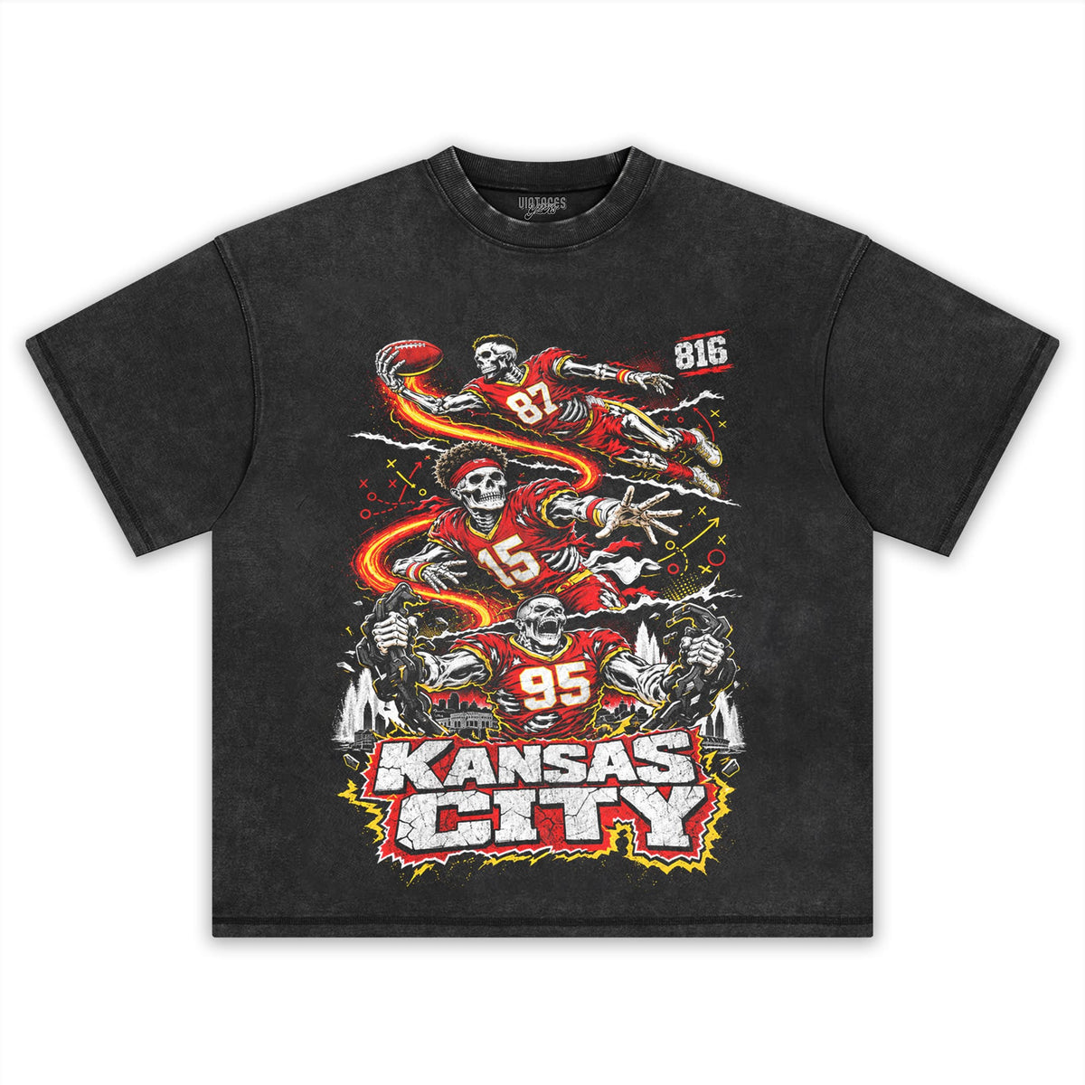 VINTAGE KANSAS CITY FOOTBALL V2 TANK TOP & TEE & LONG SLEEVE & LAYERED LS & HOODIE