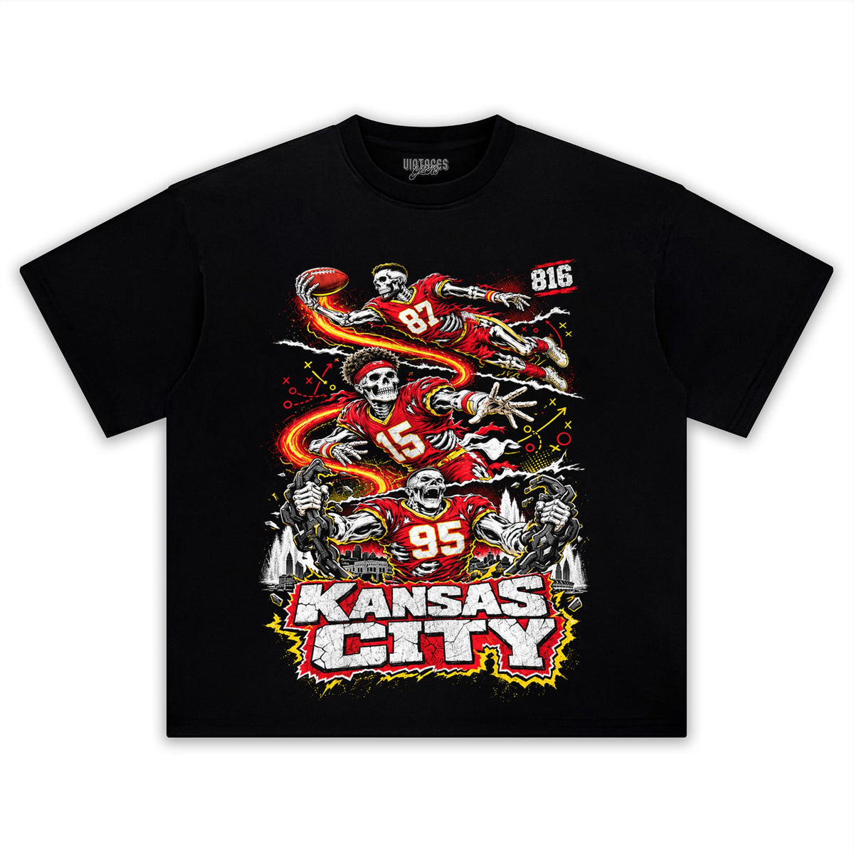 VINTAGE KANSAS CITY FOOTBALL V2 TANK TOP & TEE & LONG SLEEVE & LAYERED LS & HOODIE