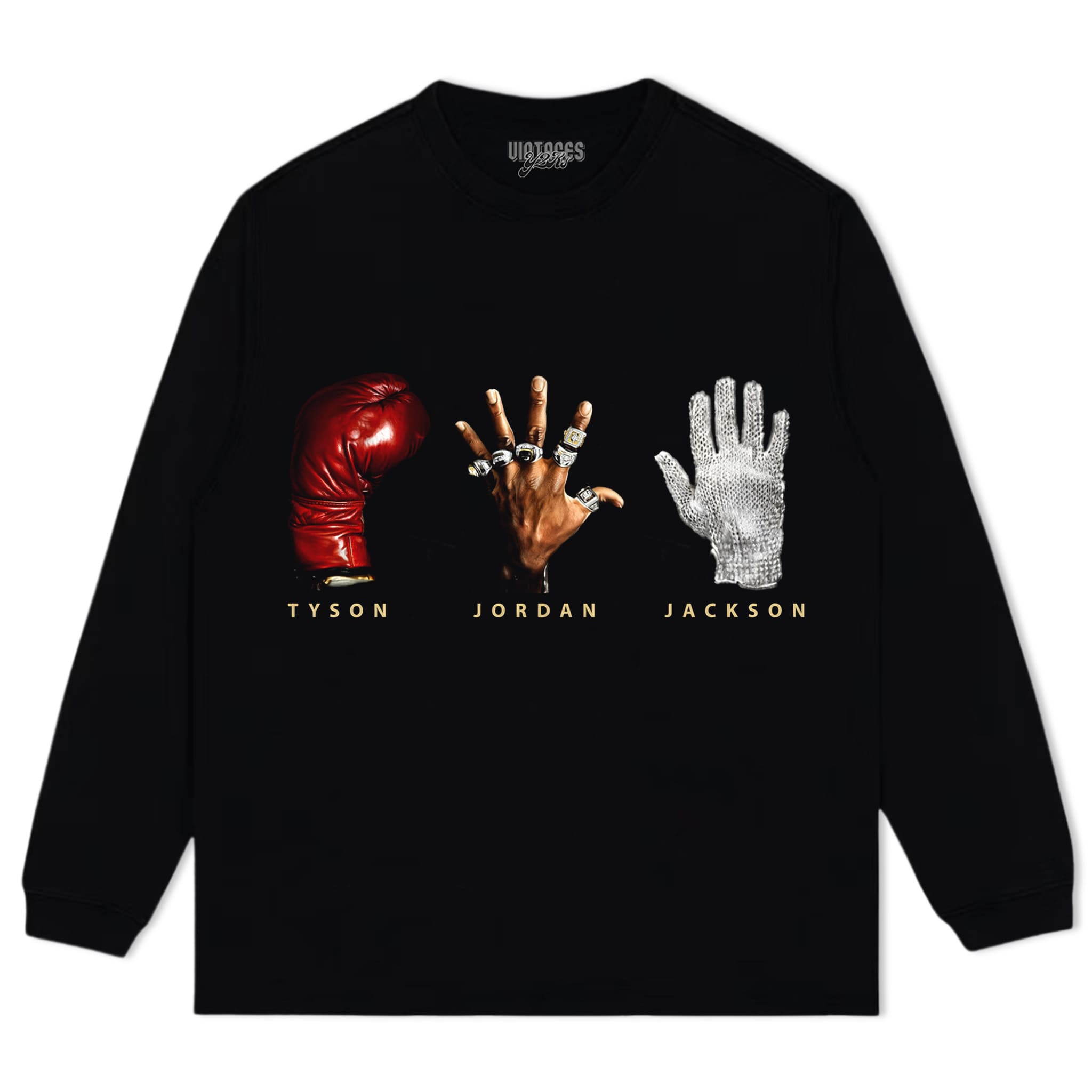 VINTAGE MICHAEL TYSON JORDAN JACKSON ICONIC HANDS TANK TOP & TEE & LONG SLEEVE & LAYERED LS & HOODIE