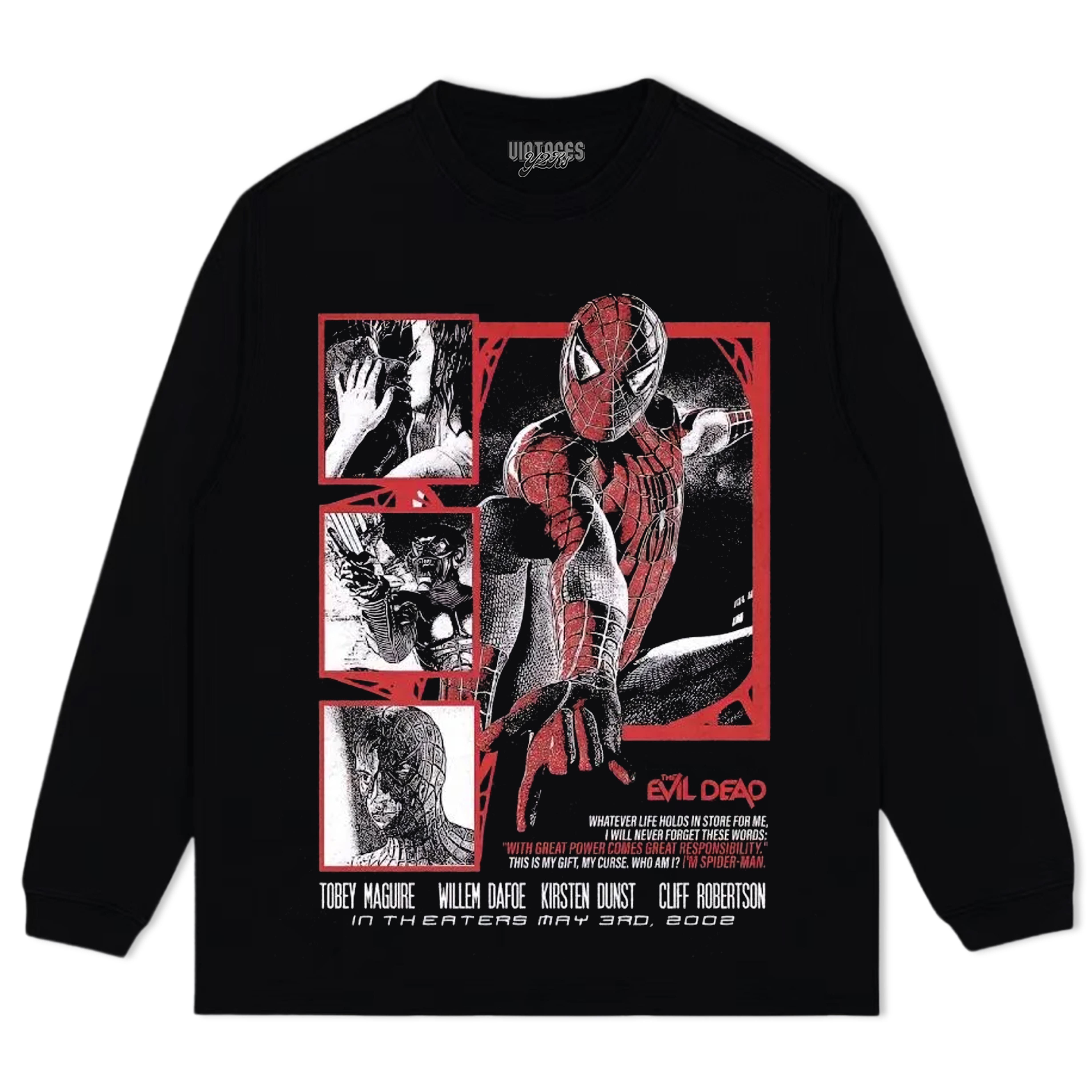 VINTAGE SPIDER MAN MOVIE TEE & LS & HOODIE