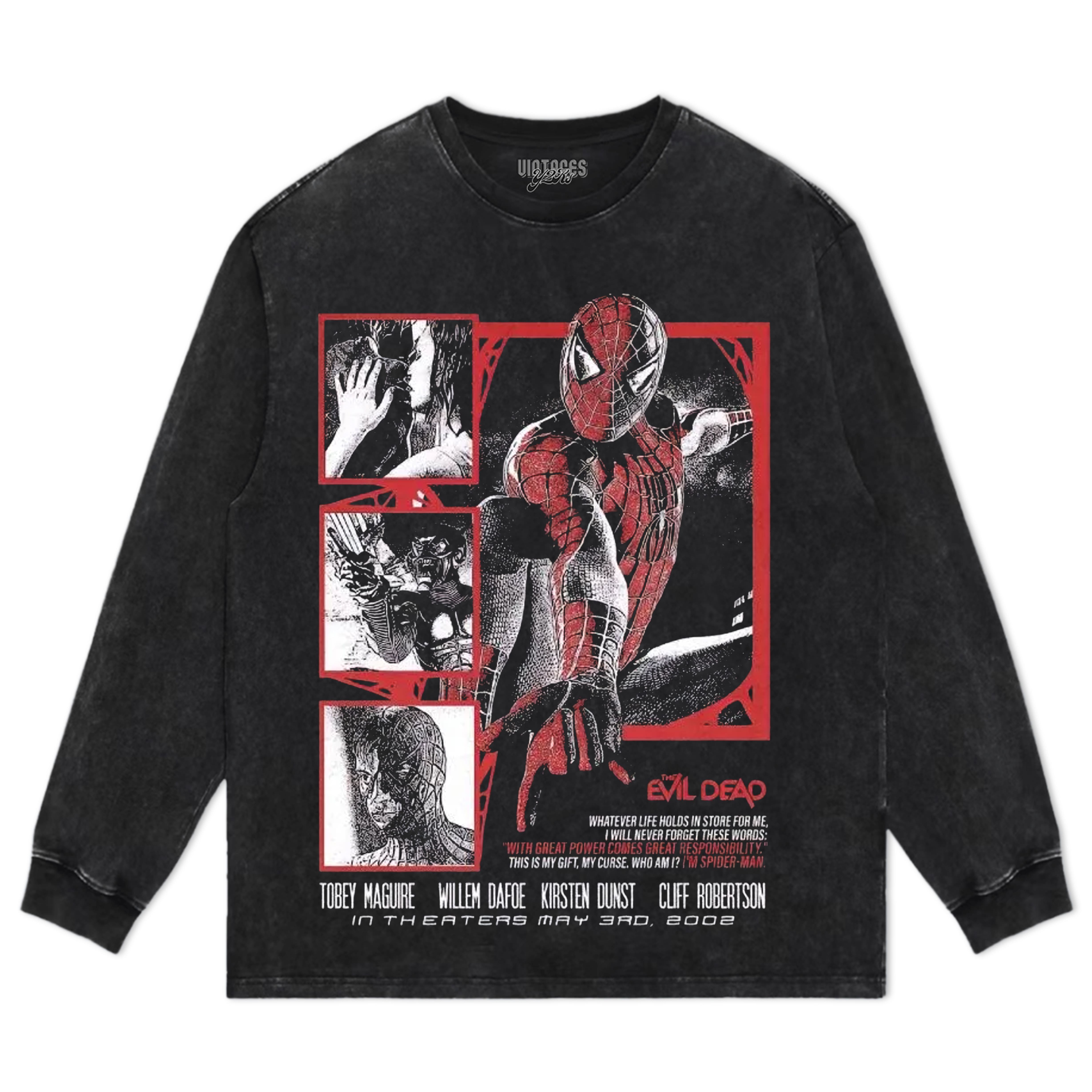 VINTAGE SPIDER MAN MOVIE TEE & LS & HOODIE