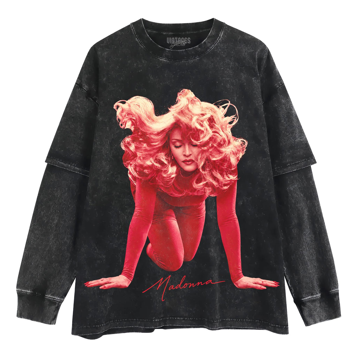 VINTAGE V4 MADONNA TANK TOP & TEE & LONG SLEEVE & LAYERED LS & HOODIE