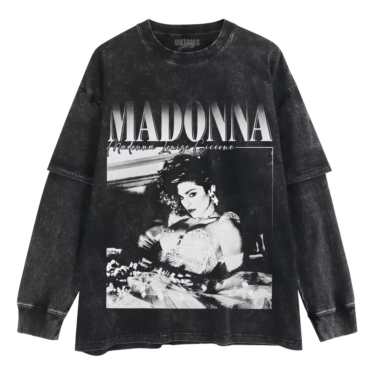 VINTAGE V6 MADONNA TANK TOP & TEE & LONG SLEEVE & LAYERED LS & HOODIE