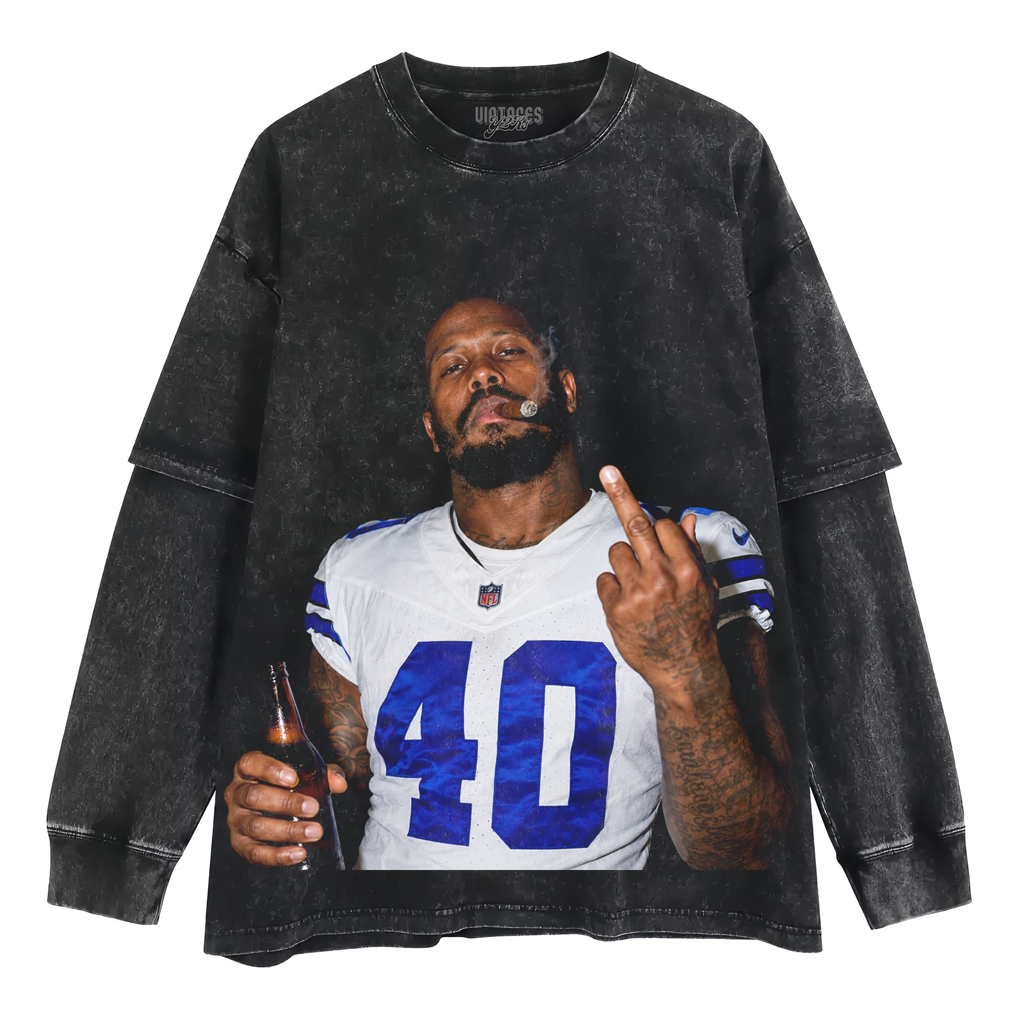 VON MILLER - MIDDLE FINGER TANK TOP & TEE & LONG SLEEVE & LAYERED LS & HOODIE