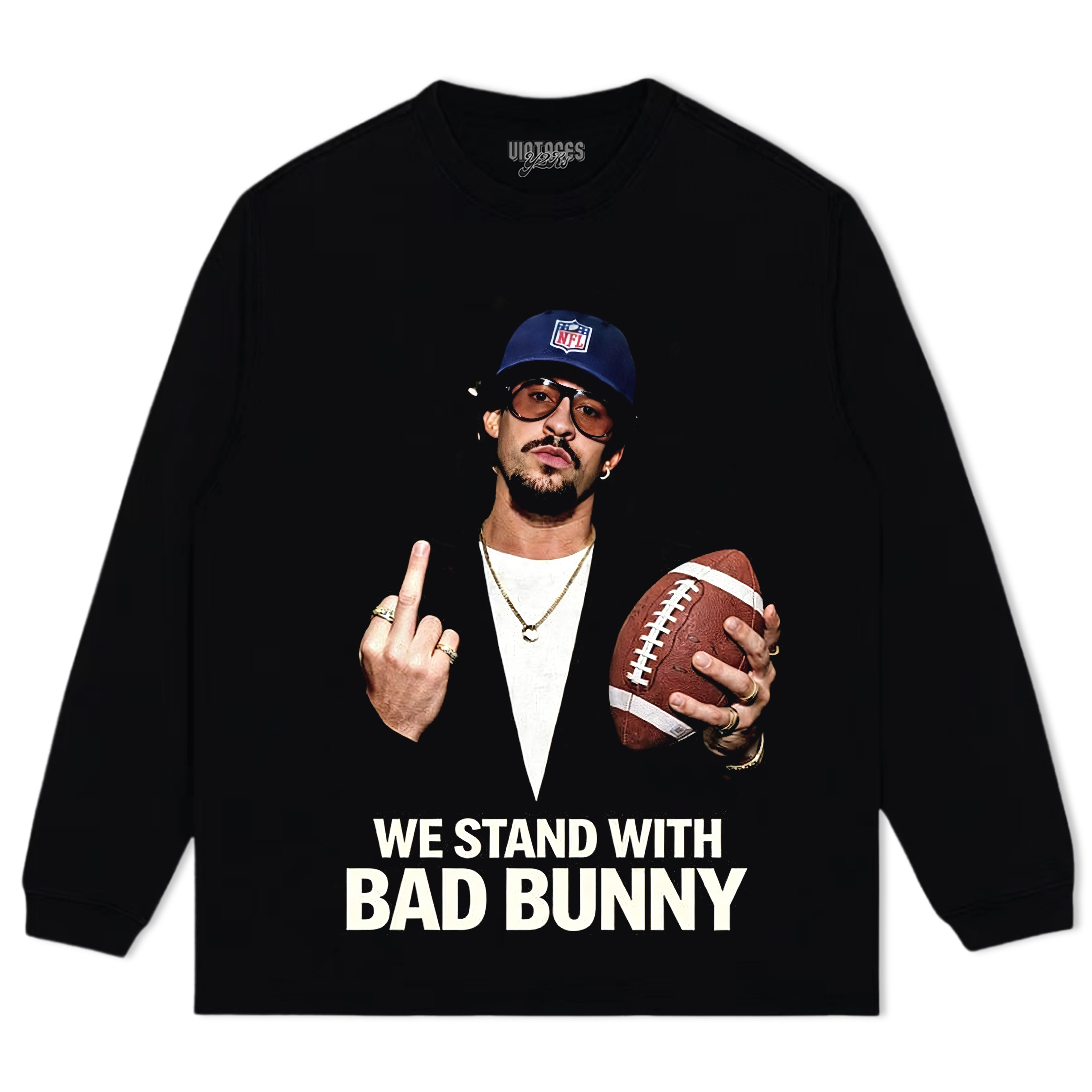 WE STAND WITH BAD BUNNY TEE & LS & HOODIE