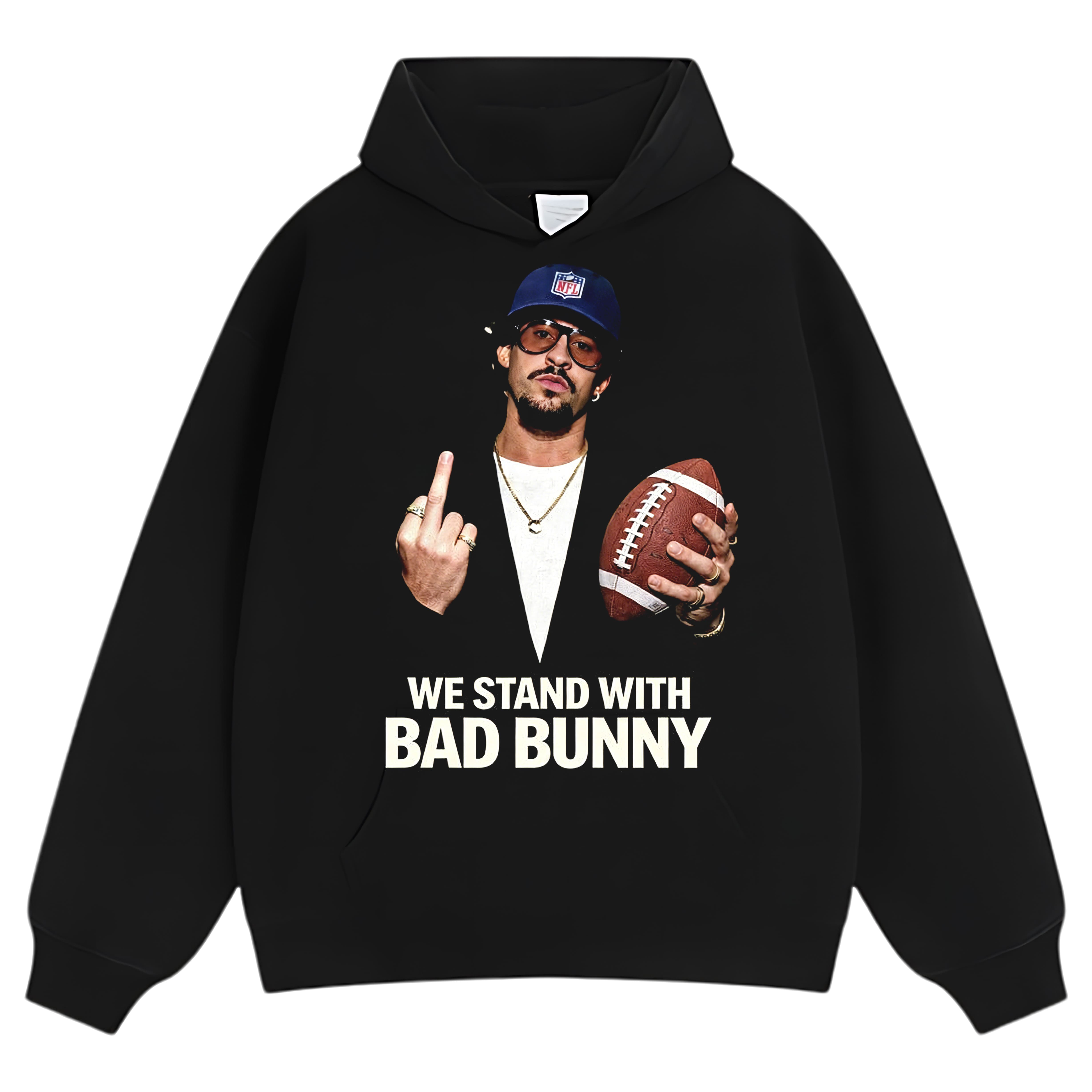WE STAND WITH BAD BUNNY TEE & LS & HOODIE