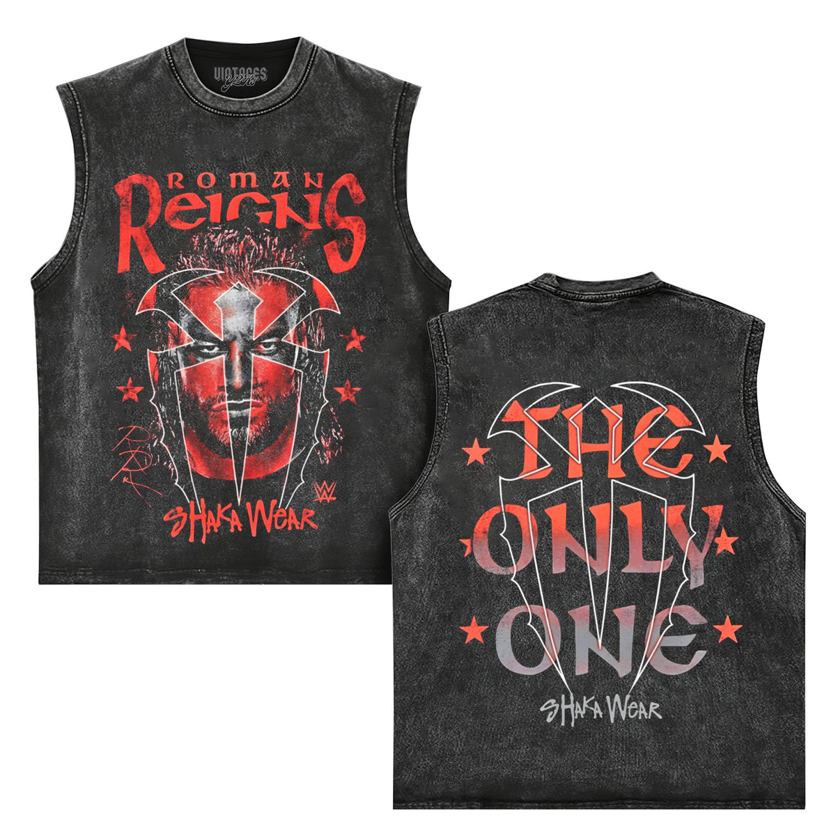 WWE X SHAKA WEAR ROMAN REIGNS V2 TANK TOP & TEE