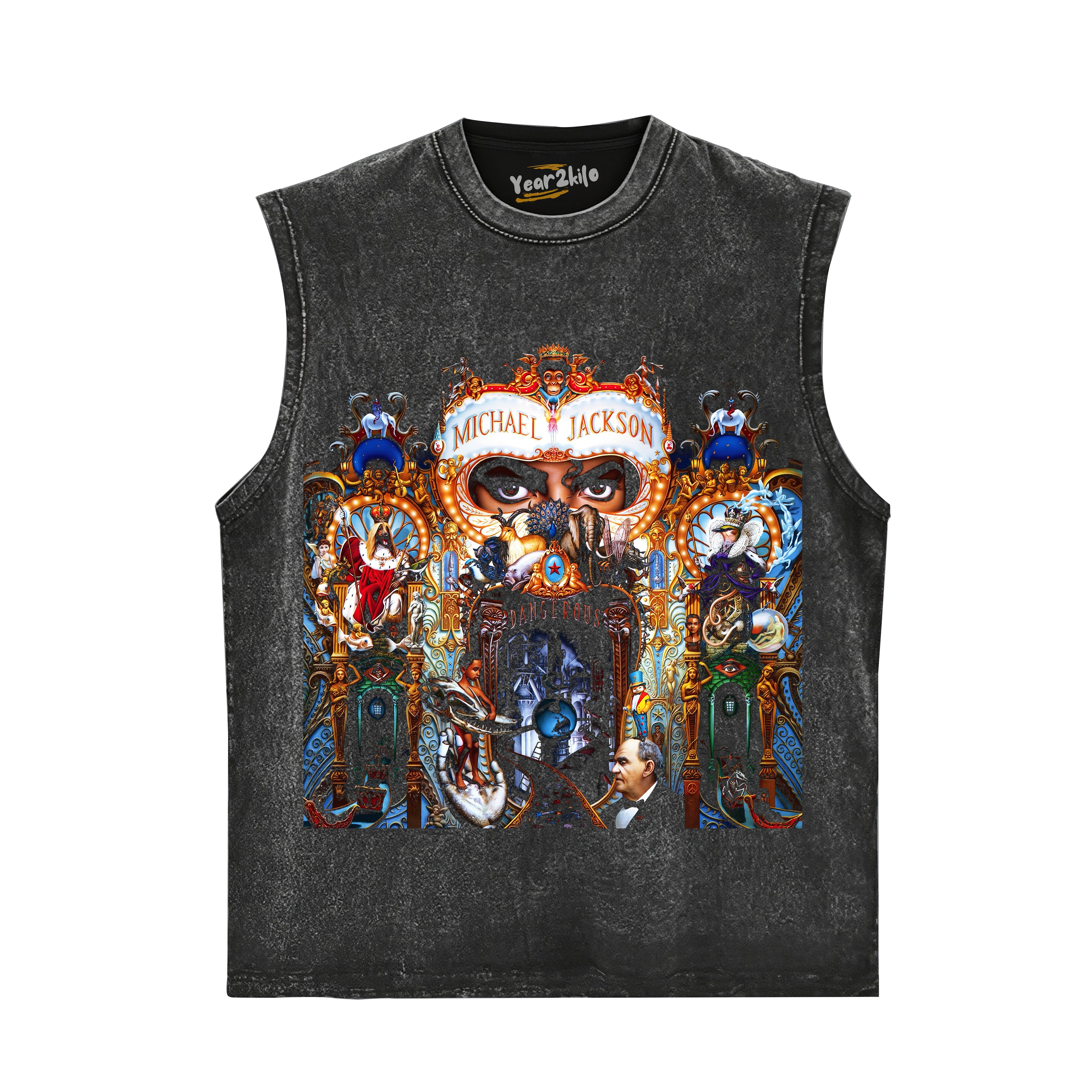 MICHAEL JACKSON DANGEROUS WORLD TOUR TANK TOP & TEE & LONG SLEEVE & LAYERED LS & HOODIE