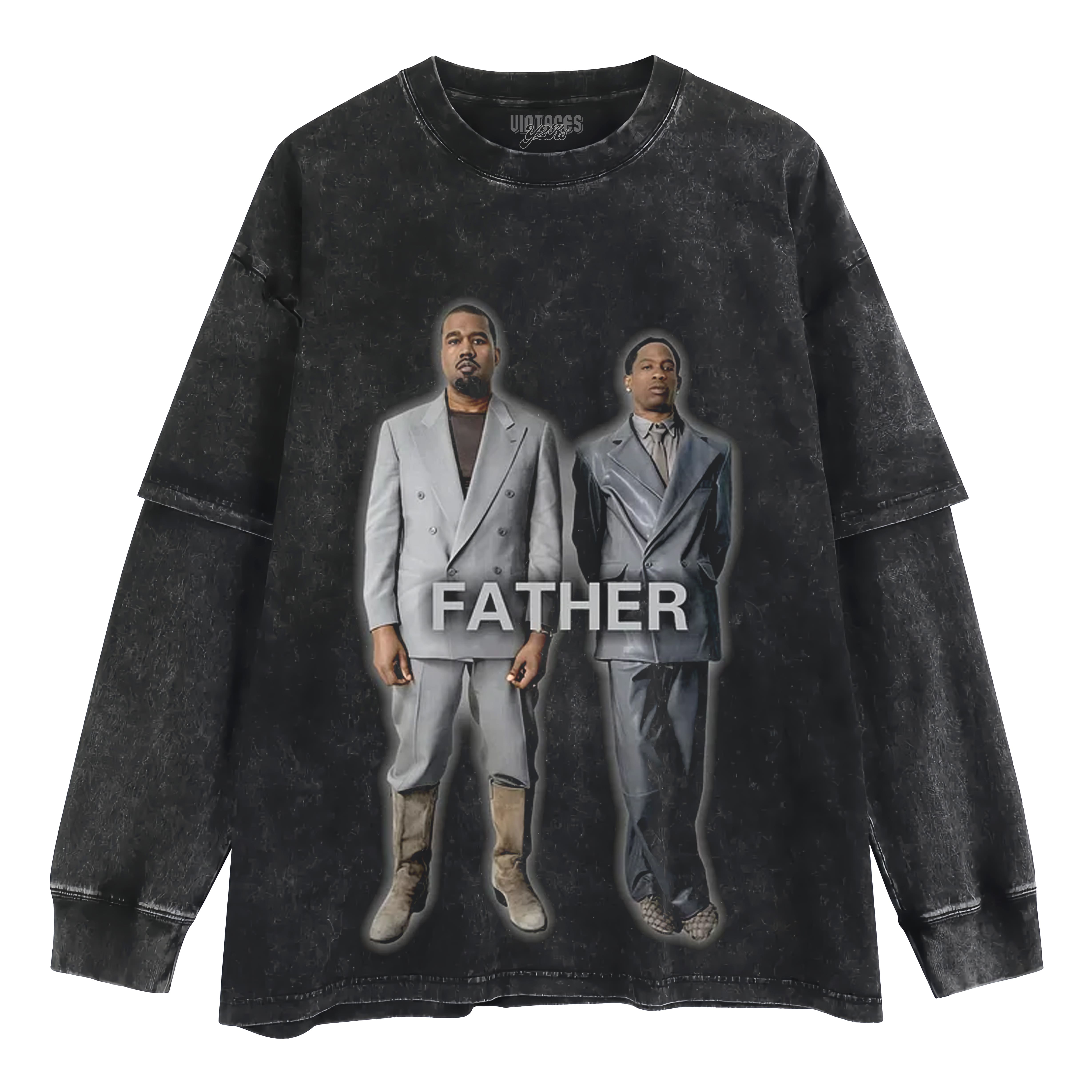 YE TRAVIS SCOTT FATHER TANK TOP & TEE & LONG SLEEVE & LAYERED LS & HOODIE