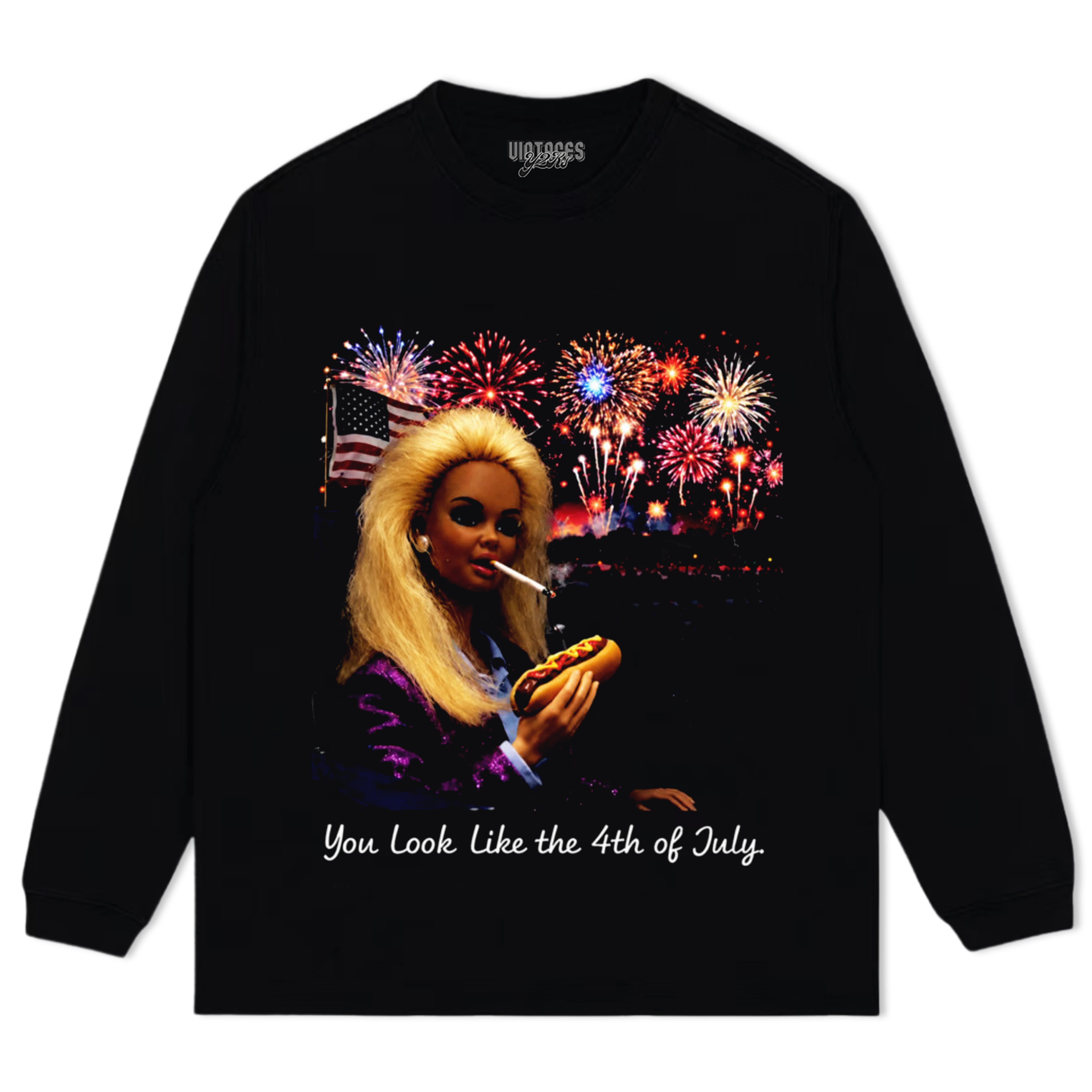 YOU LOOK LIKE THE 4TH OF JULY - BARBIE DOLL MEME TANK TOP & TEE & LONG SLEEVE & LAYERED LS & HOODIE